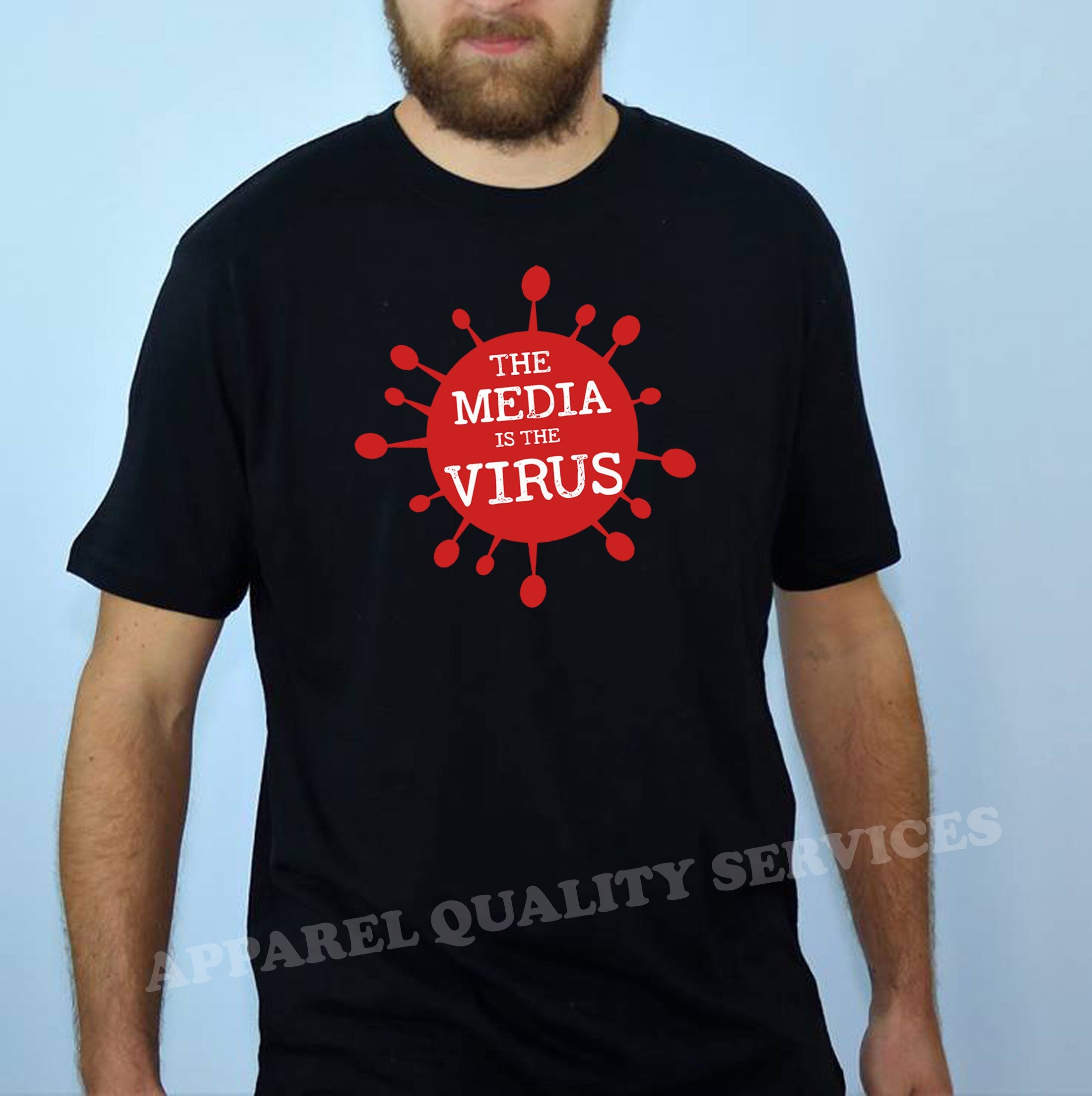 The Media Is The Virus Version 2 3 4 T Shirt Tee Shirt Tshirt T-shirt Joke Pandemic Quarantine Funny Men Adult Unisex