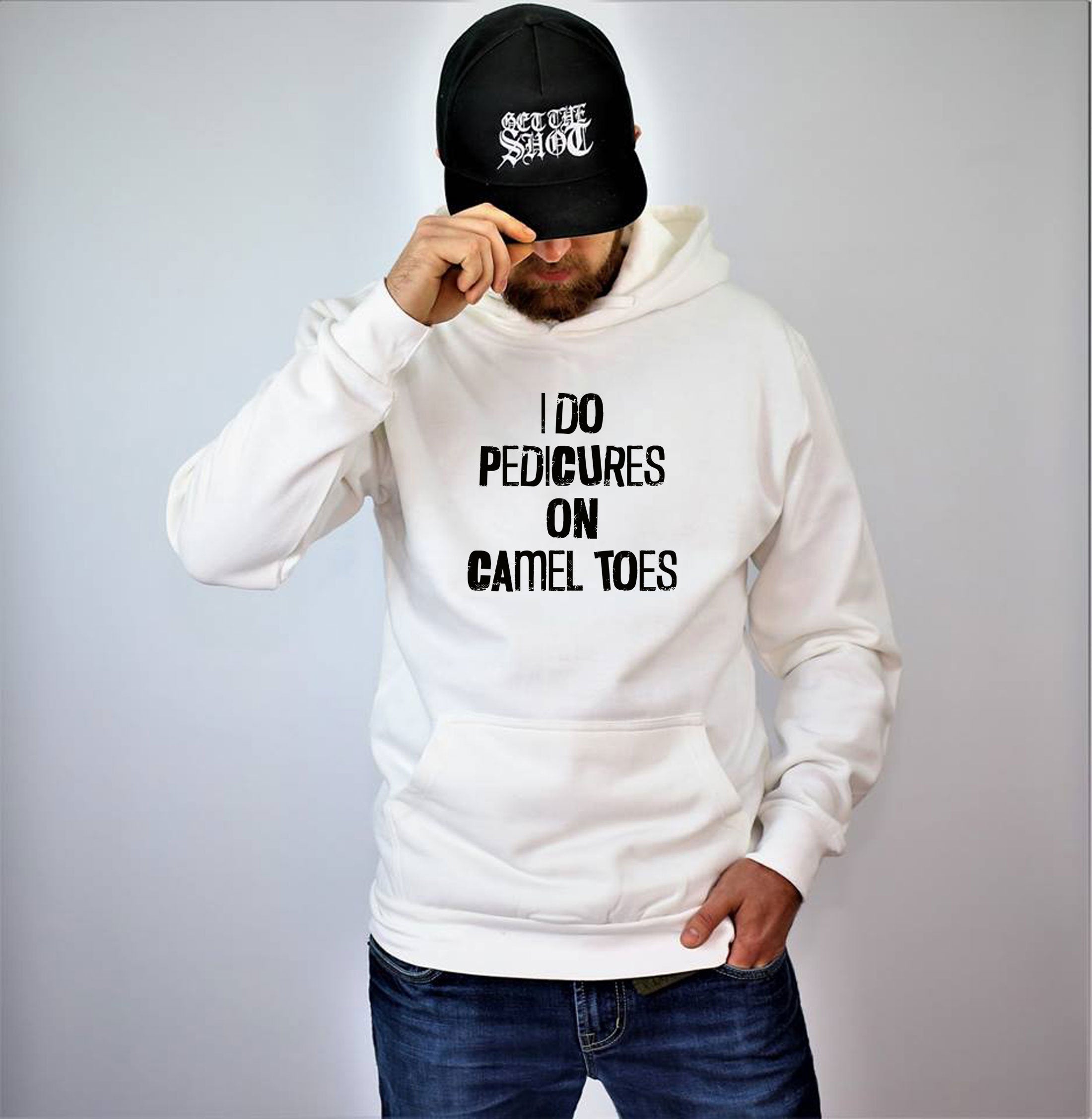 Mens I Do Pedicures On Camel Toes Hoodie Hoody Hood Hooded Funny Toe Nails Innuendo Graphic Tee Joke Adult Humor birthday gift Xmas