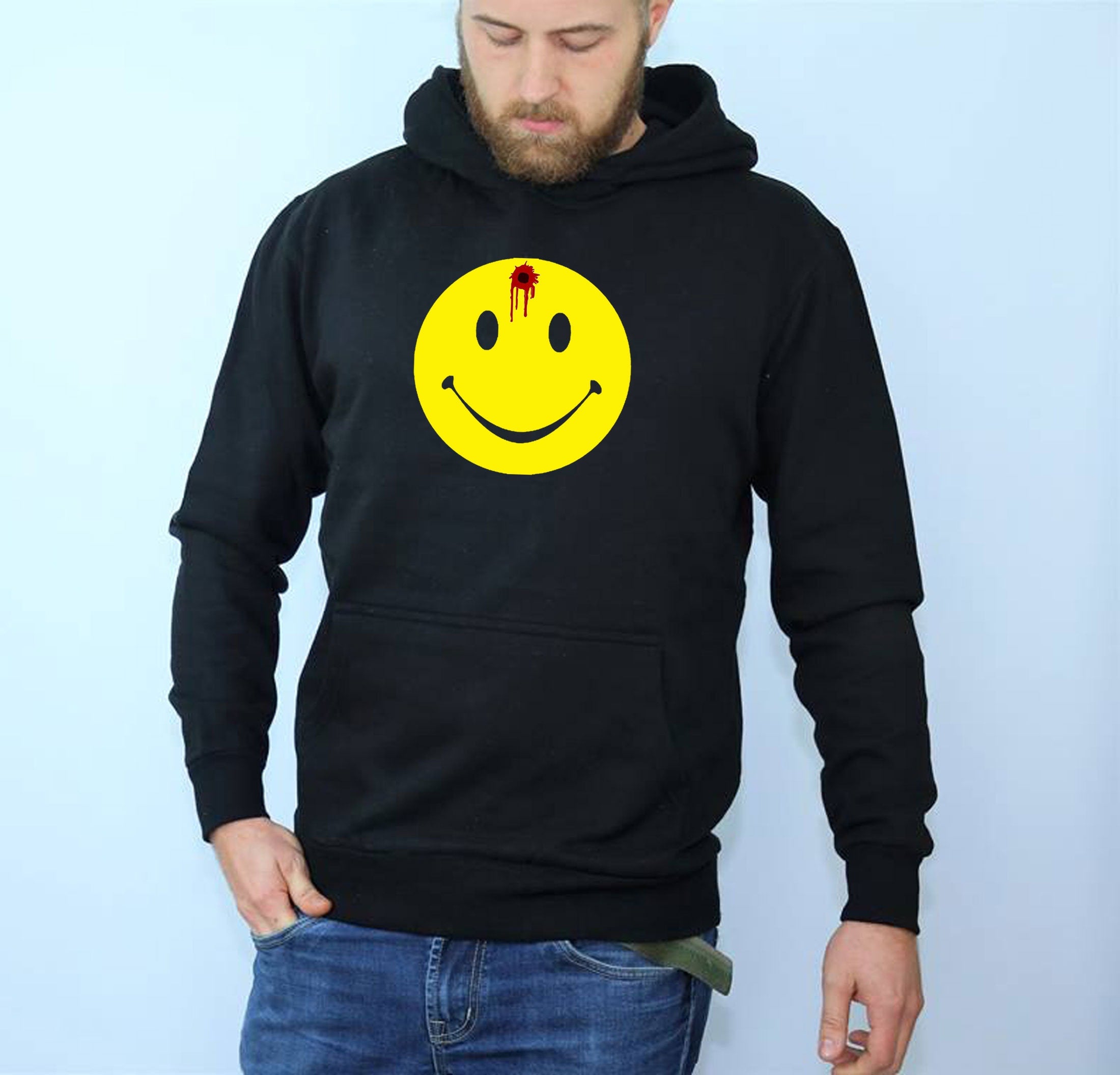 Smile Face Bullet Sarcastic Graphic Gift Idea Cool Adult Emoticon Emoji Shirts Hoodie Hoody Hood Hooded Xmas Birthday Gift