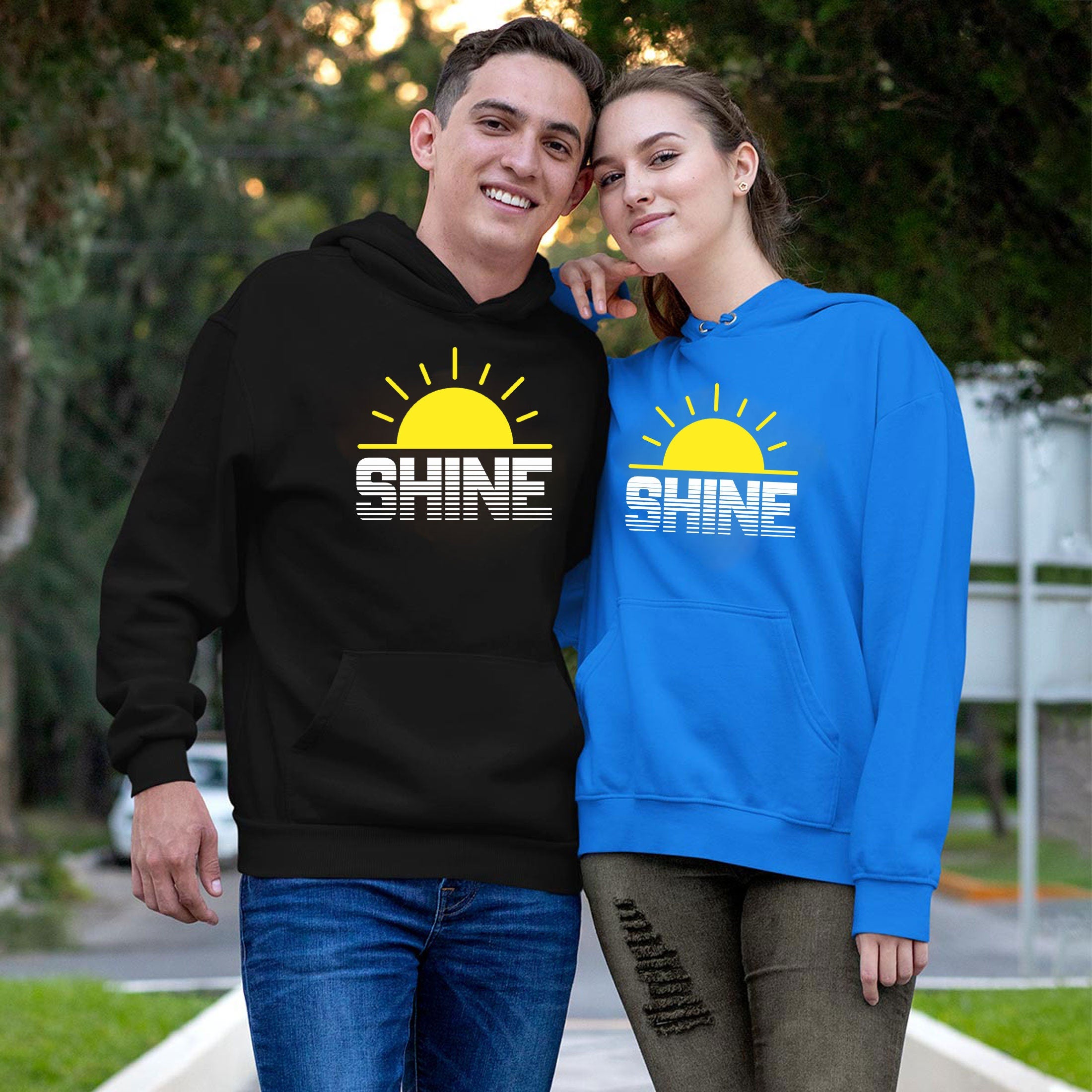 Shine Sunshine Hoodie Hoody Hood Hooded Keep Shining Motivational Inspirational Birthday Gift Christmas present Top Unisex Ladies