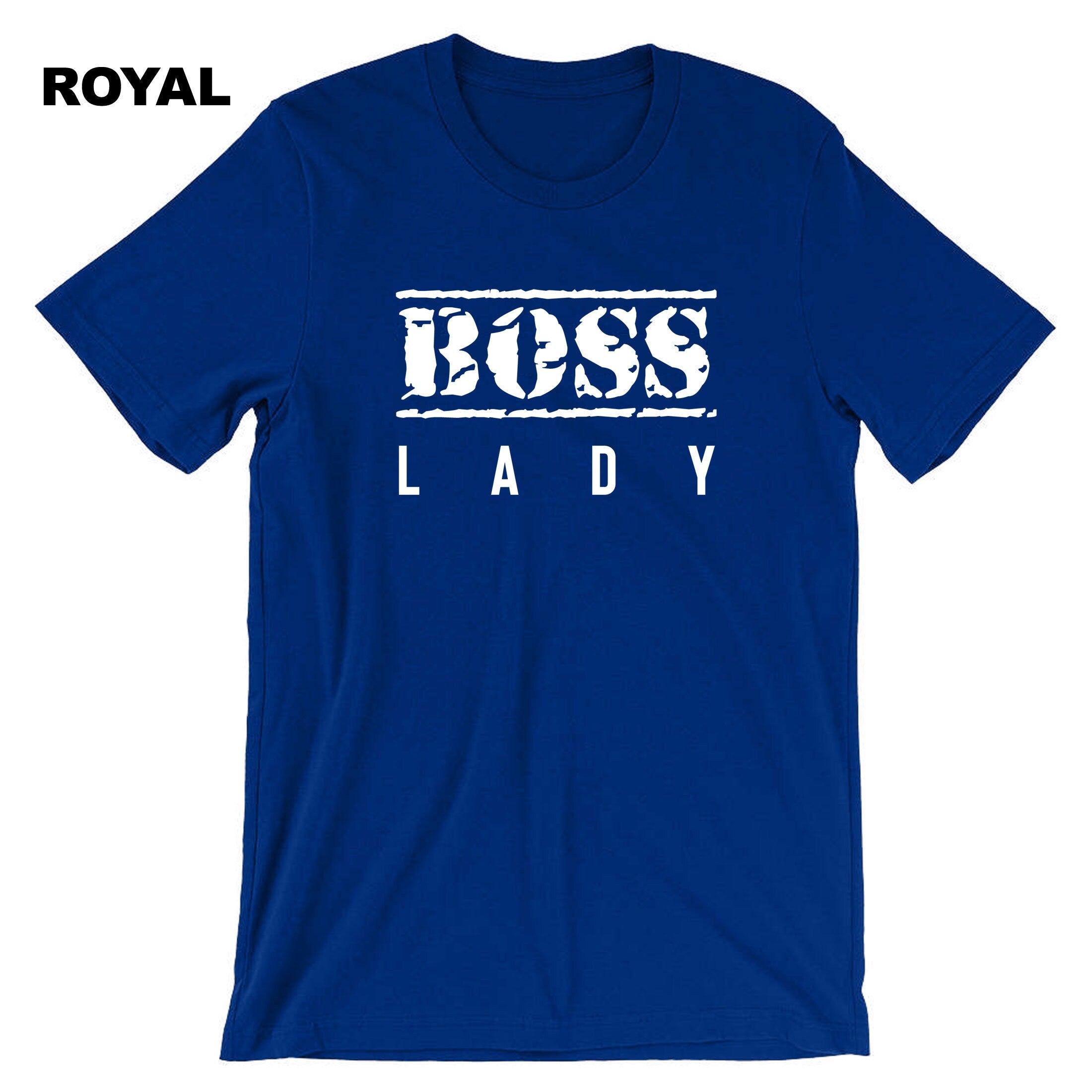 BOSS LADY T-shirt T shirt Tshirt Tee Shirt New Womens Ladies Funny Married Gift for Wife Fiancee Girlfriend Birthday Top Christmas Joke