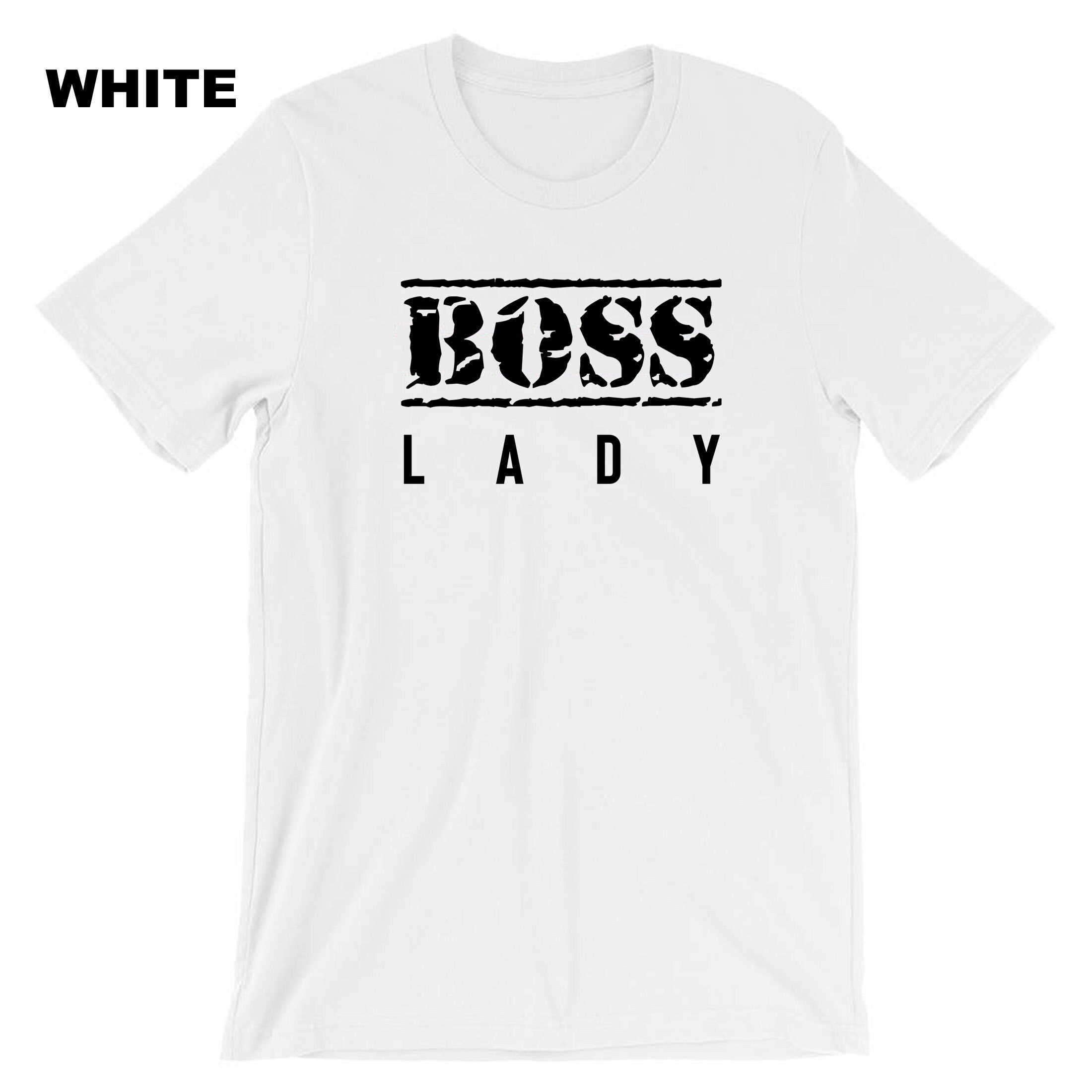 BOSS LADY T-shirt T shirt Tshirt Tee Shirt New Womens Ladies Funny Married Gift for Wife Fiancee Girlfriend Birthday Top Christmas Joke