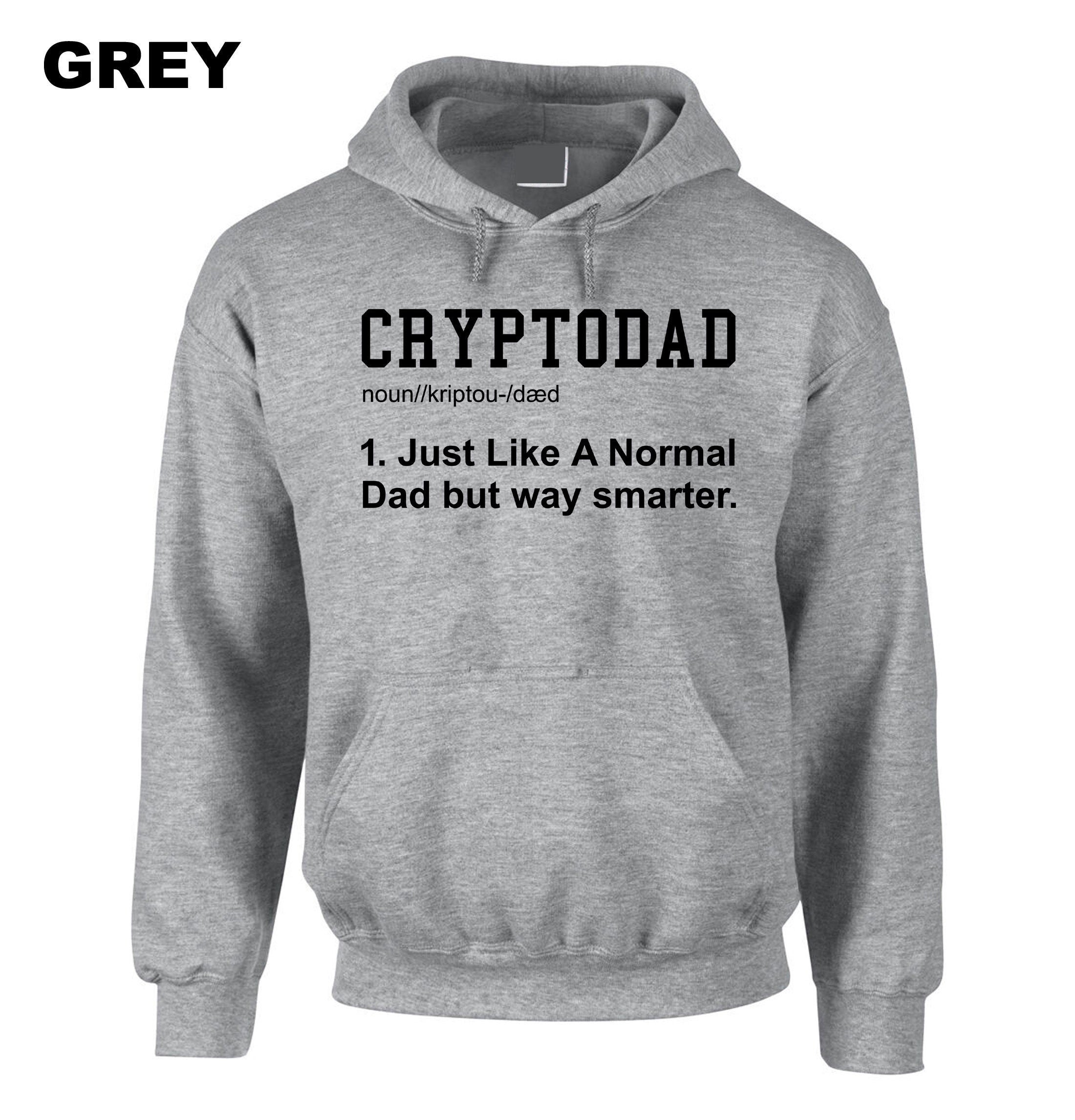 Crypto Dad Like a Normal Dad Hoodies, Funny Bitcoin Coin Miner, Crypto Hoodie Hoody Hood Hooded Cryptopdad Hoodie Bitcoin Trader NFT