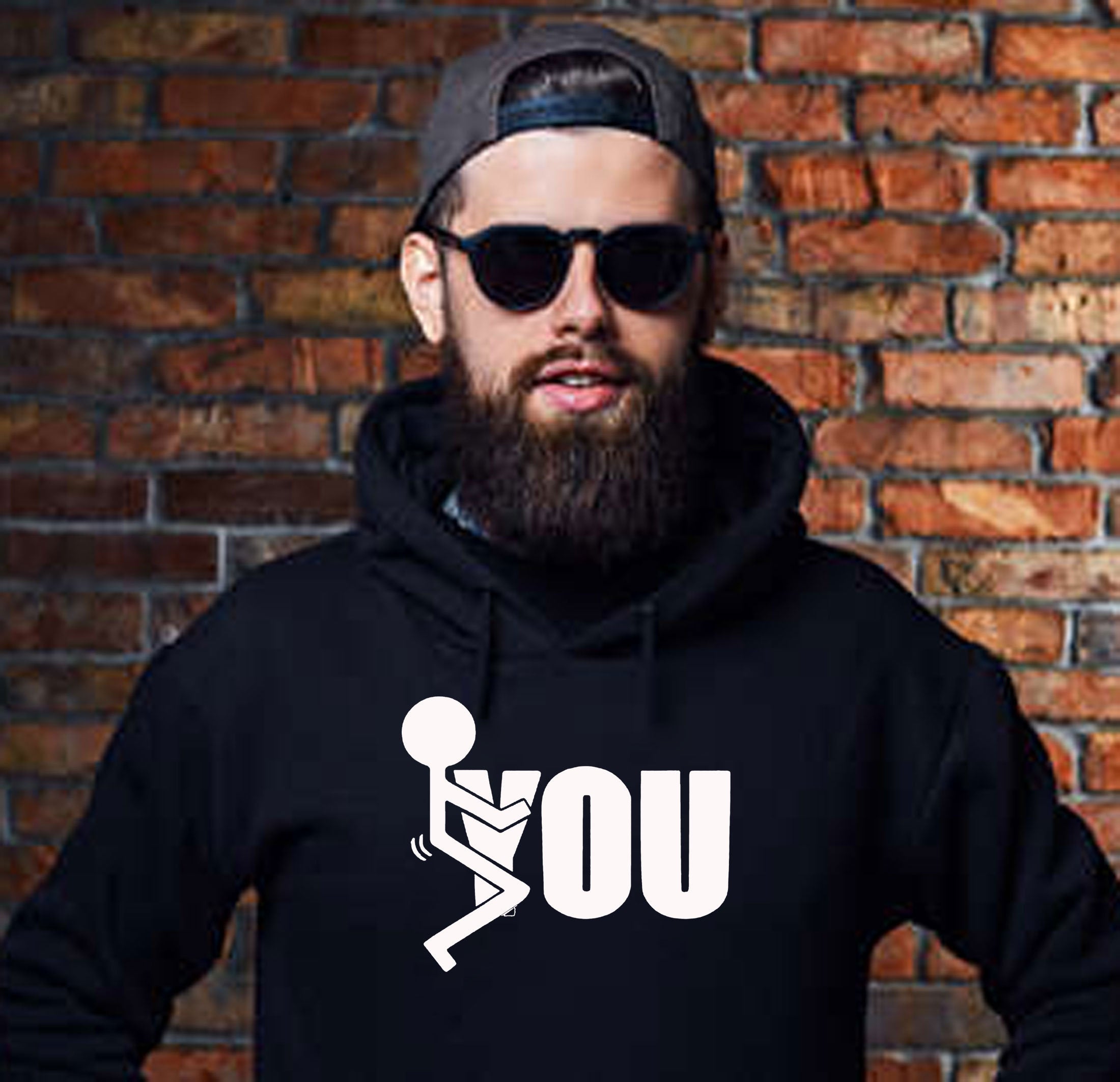 F**K You Funny Rude Sarcastic Hoodie Hoody Hood Hooded gift for Friend Birthday Valnetines Top Unisex Mens Top Ladies Humor Adult