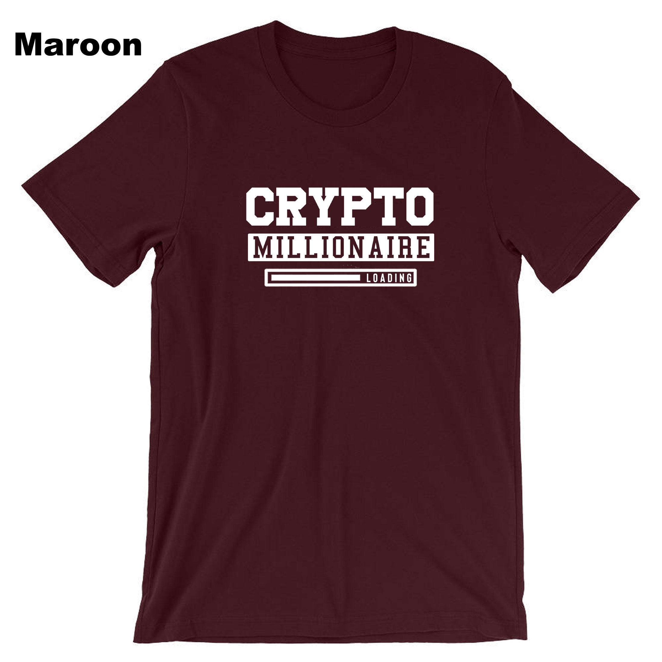 Funny Crypto Millionaire T-shirt Tshirt T shirt Tee Shirt Millionaire Any Day now Cryotp currency Trading gift mining Top Unisex Joke