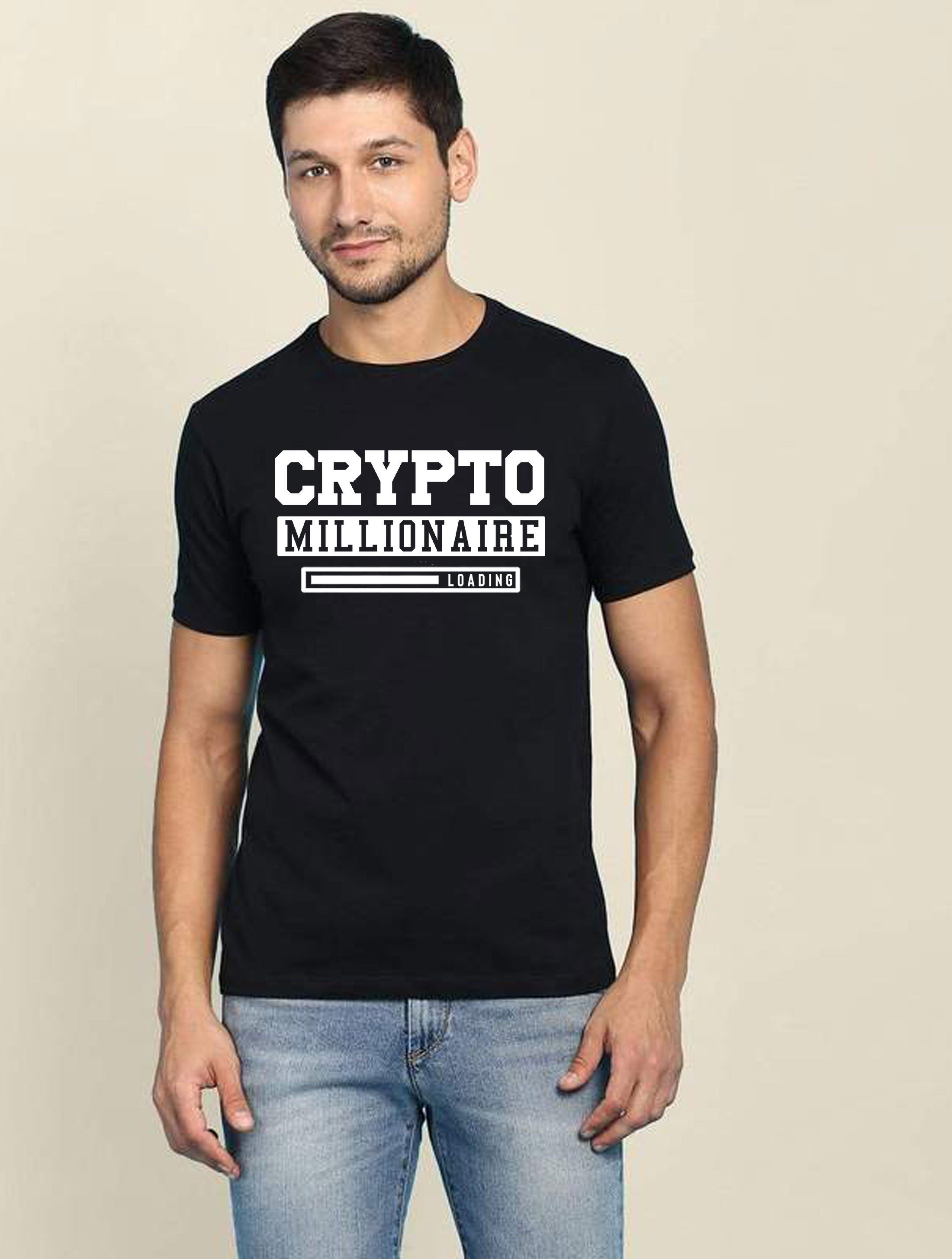 Funny Crypto Millionaire T-shirt Tshirt T shirt Tee Shirt Millionaire Any Day now Cryotp currency Trading gift mining Top Unisex Joke