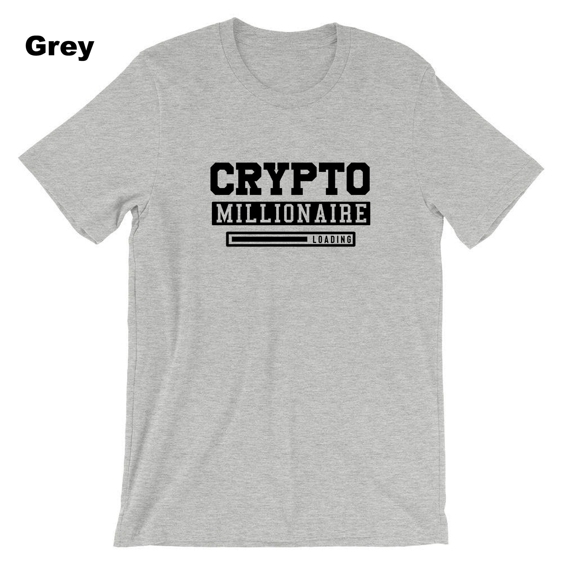 Funny Crypto Millionaire T-shirt Tshirt T shirt Tee Shirt Millionaire Any Day now Cryotp currency Trading gift mining Top Unisex Joke