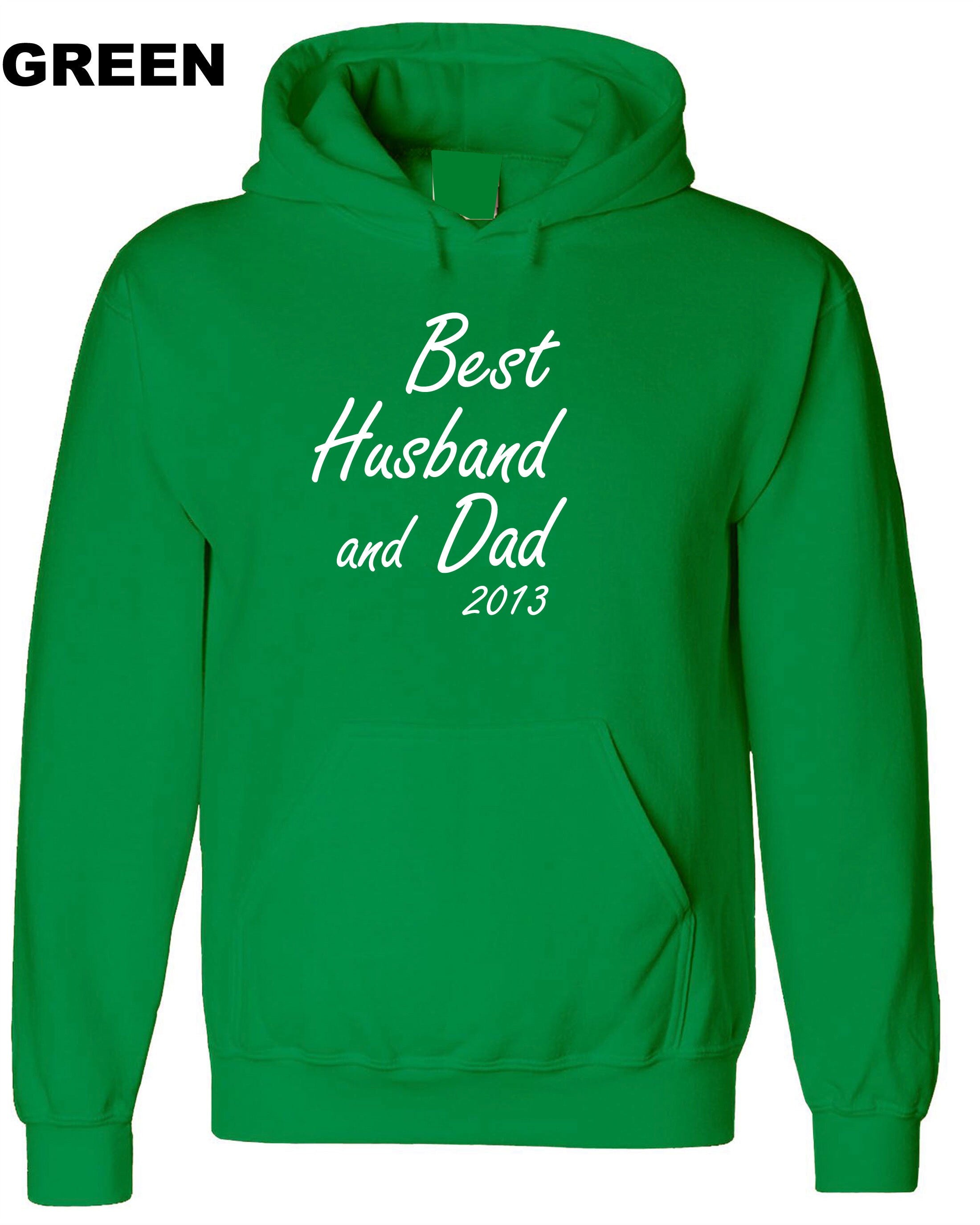 Best Husband And Dad (Custom Year) Customised Personalised Father's Day Hoodie Hoody Hood Hooded Dad Husband Birthday Present Funny