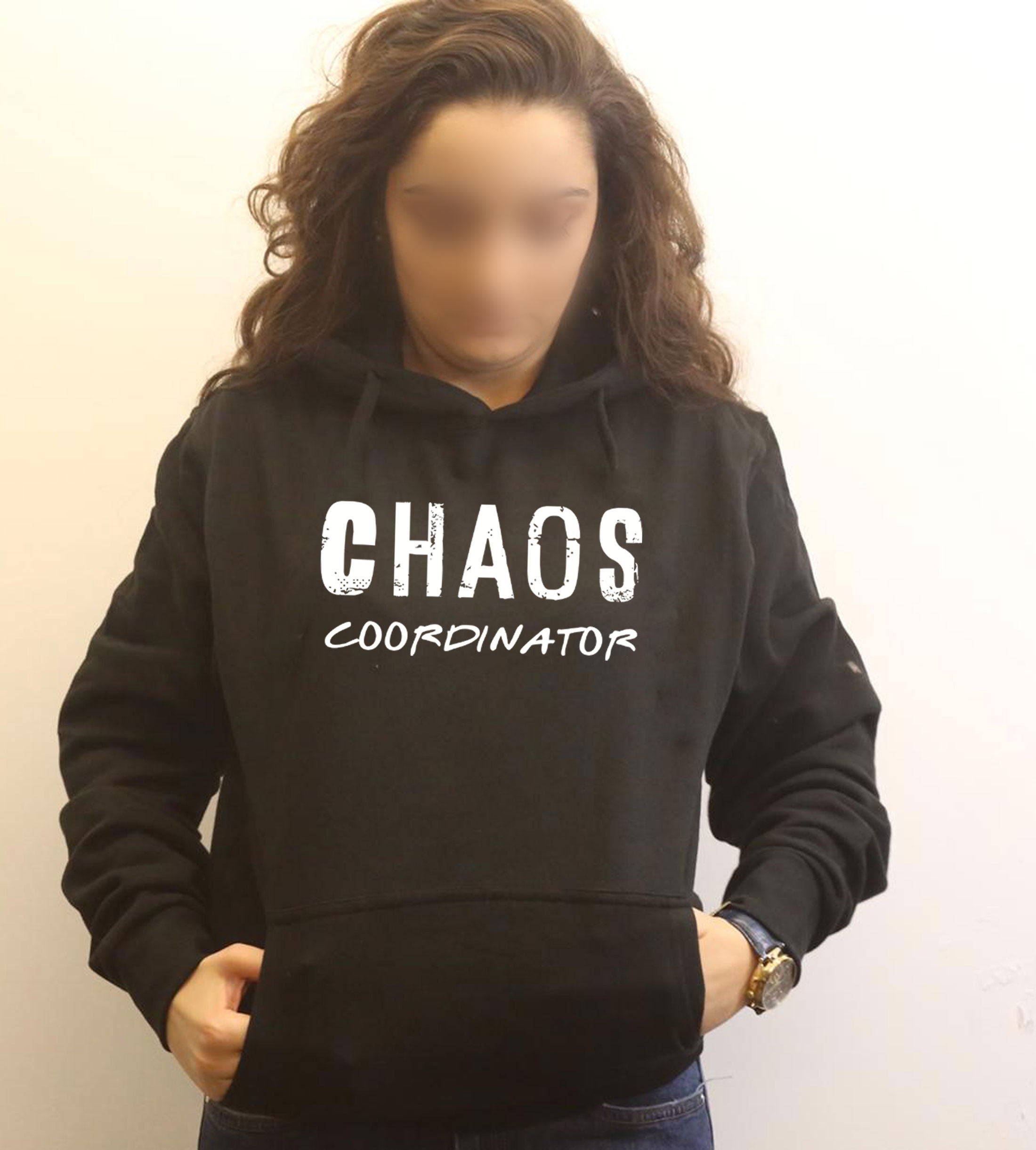 CHAOS coordinator Hoodie Hoody Hood Hooded Humor Funny Joke Gift for Mother Mother's Day Birthday Father's Day Super Mom Christmas