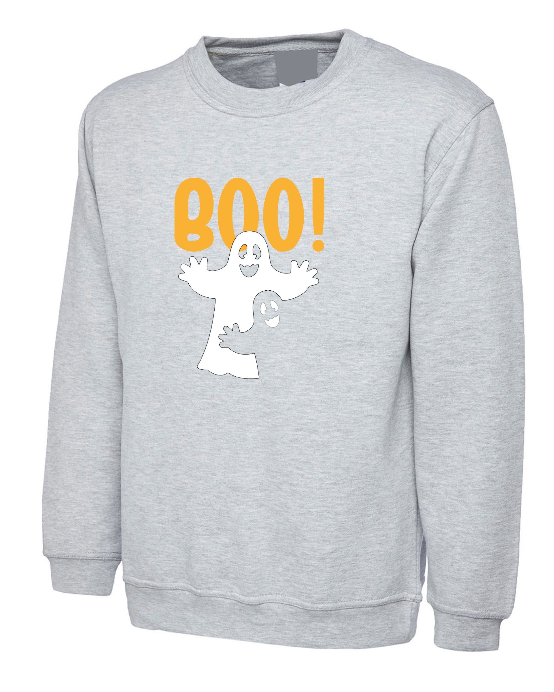 Funny Halloween Sweatshirt Jumper Sweater shirt Boo Scary Horror Mens Womens Ladies Unisex Cute Gift Present Ghost Outfit Top Trending