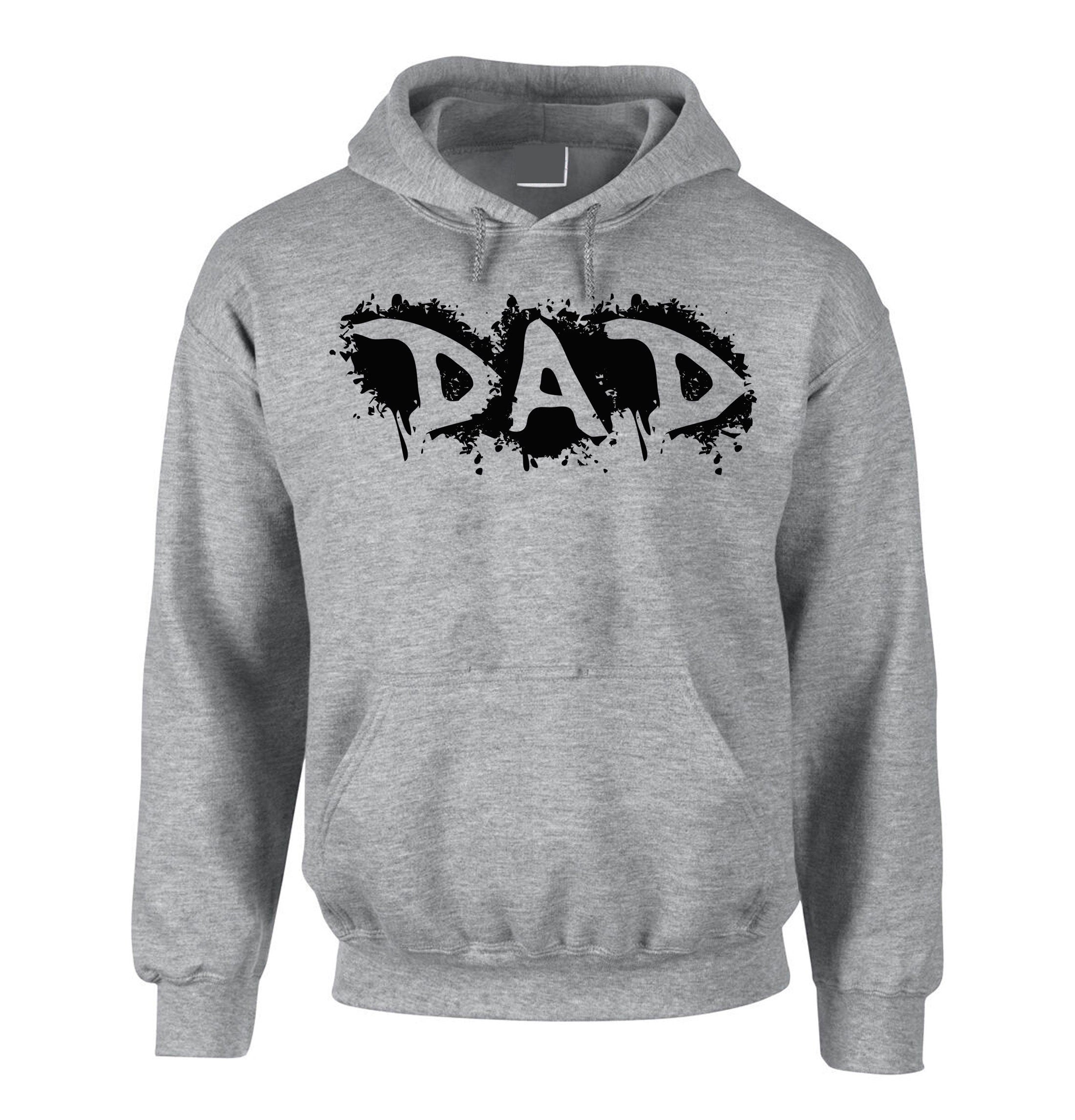 Father's Day SUPER #1 DAD Hoodie Hoody Hood Hooded funny dad daddy Papa Birthday Present gift Mens Fathers day Grandfather Idea Cute