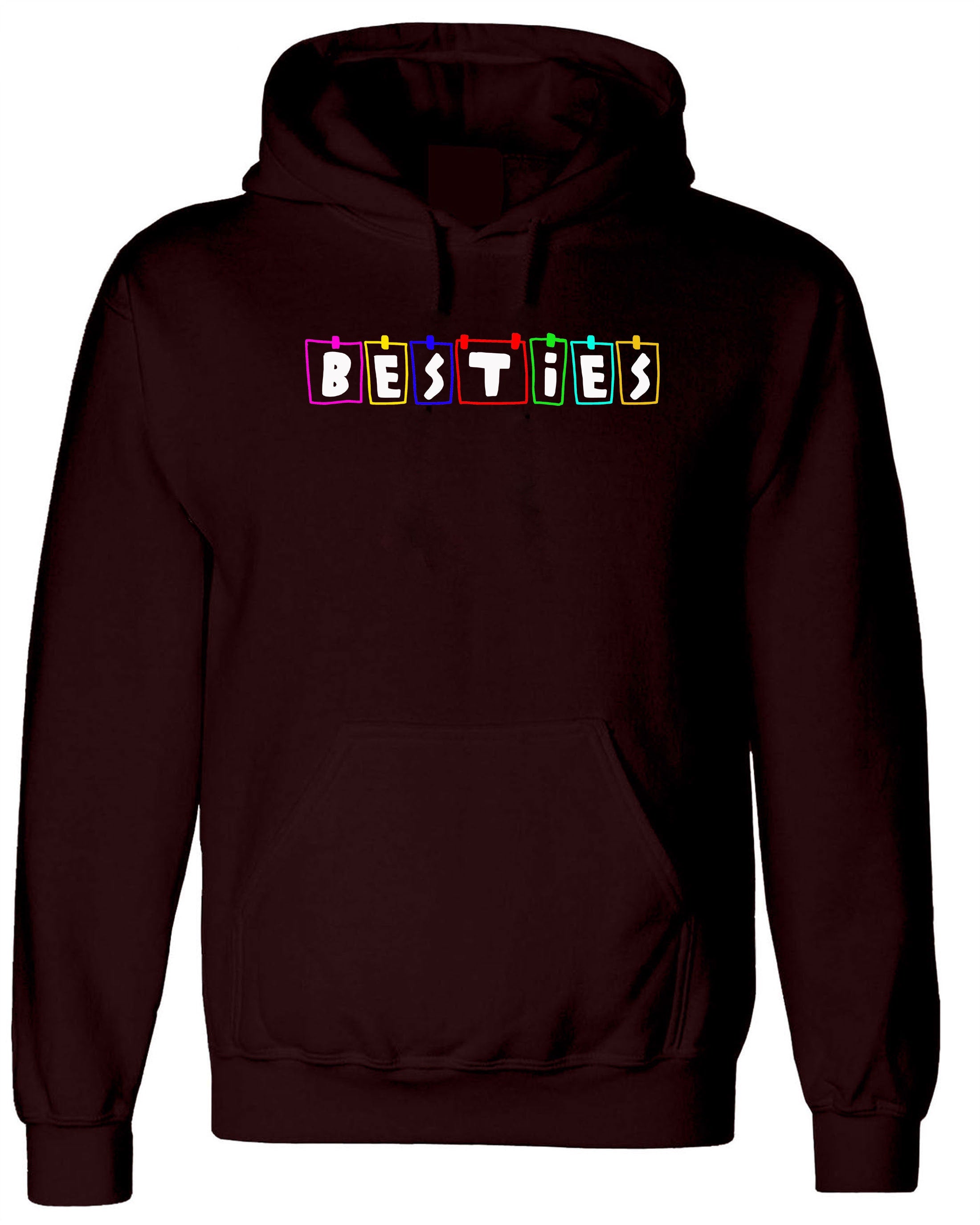 Friendship Day Hoodies Besties Hoodie Hoody Hood Hooded Unisex BFF Best Friends forever Couple Matching Top Cute Gift Birthday Gift