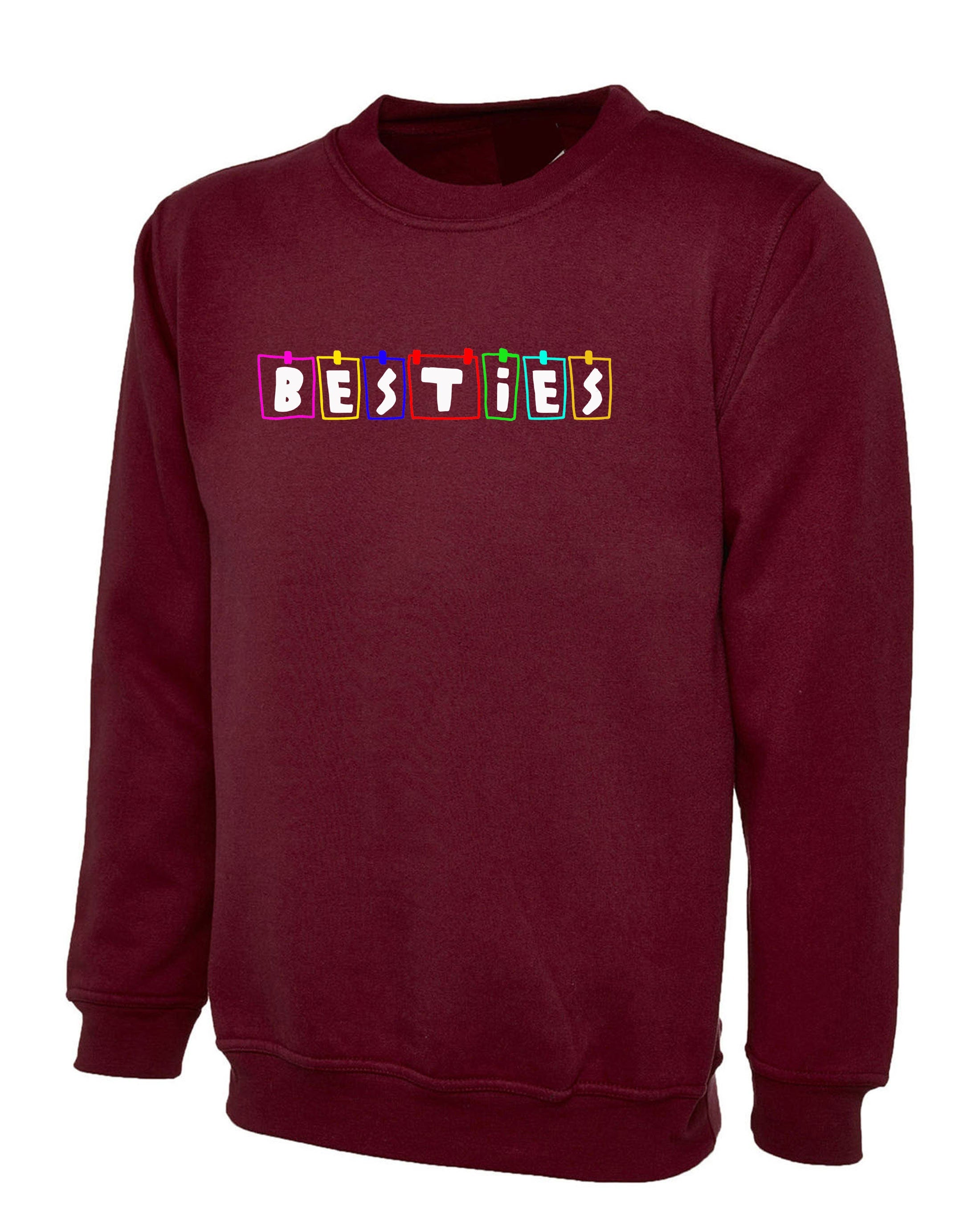 Friendship Day Shirts Besties Sweatshirt Jumper Sweater Shirt Unisex BFF Best Friends forever Couple Matching Top Cute Gift Birthday Gift