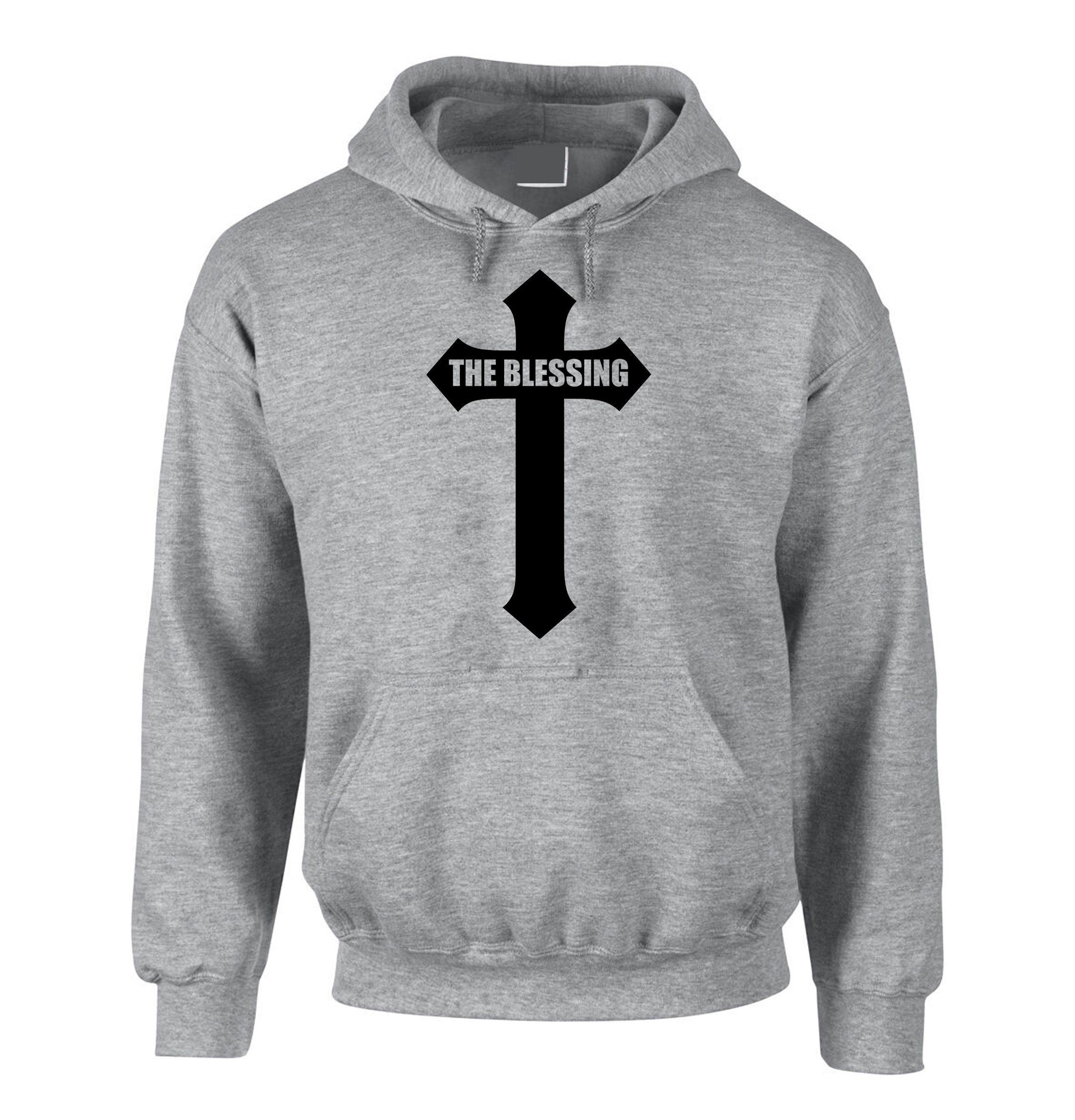 The Blessing Hoodie Hoody Hood Hooded Christian Cross Jesus Christmas Gift Xmas Present Gift Religious top Unisex Trending Outfit