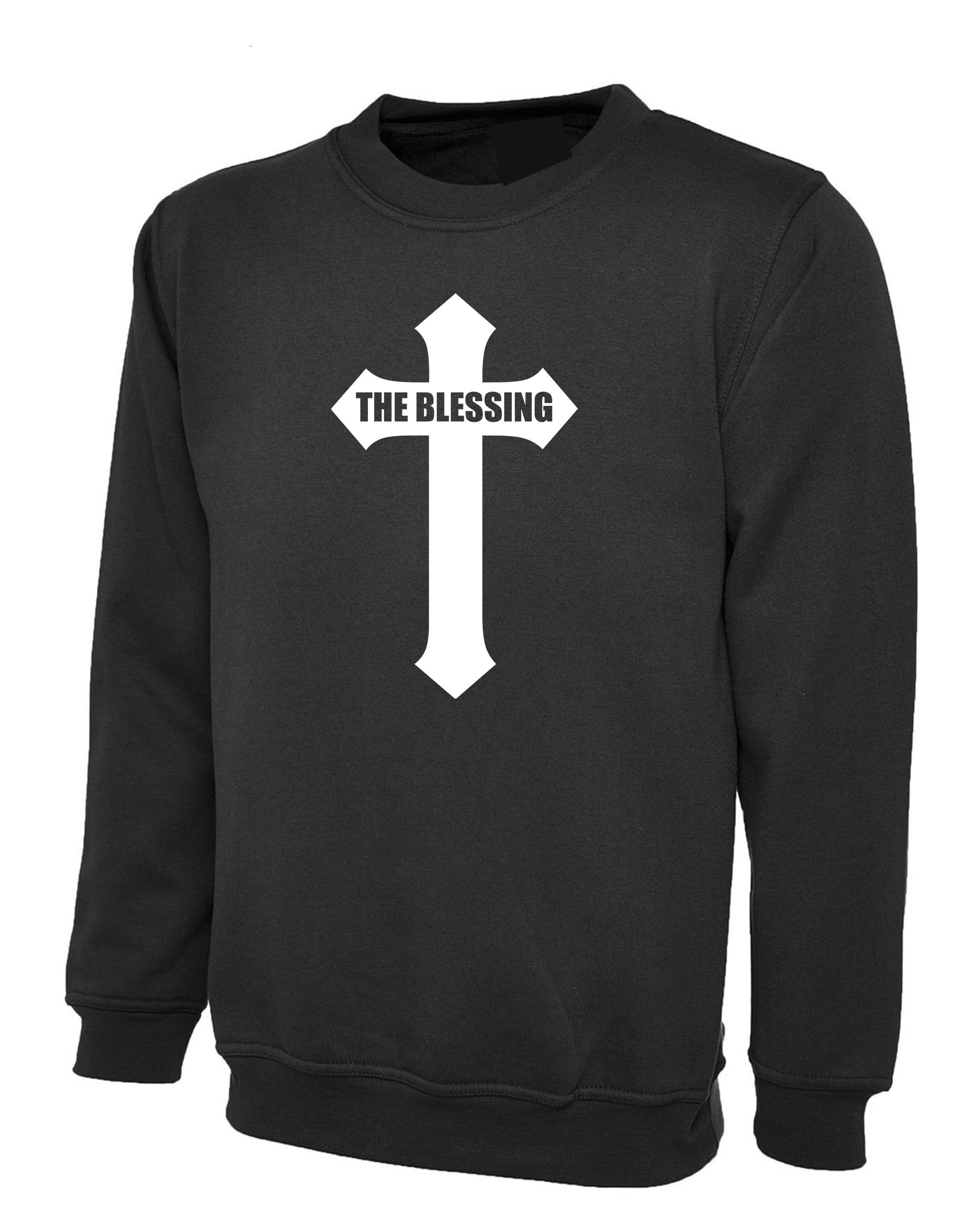 The Blessing Sweatshirt Jumper Sweater shirt Christian Cross Jesus Christmas Gift Xmas Present Gift Religious top Unisex Trending Outfit