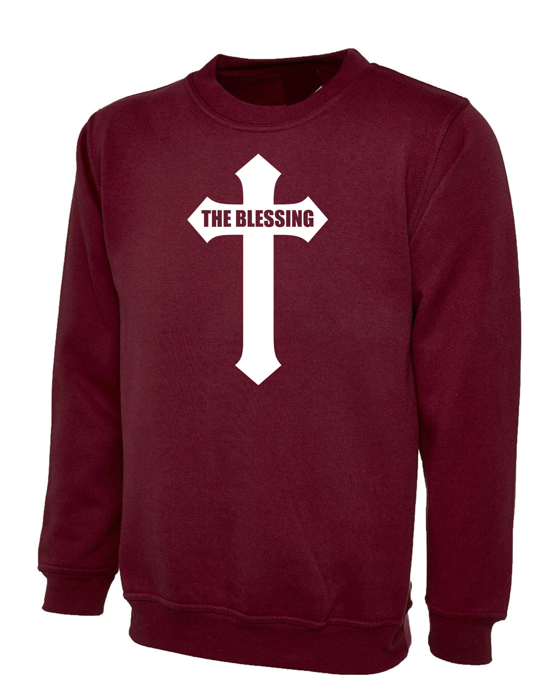 The Blessing Sweatshirt Jumper Sweater shirt Christian Cross Jesus Christmas Gift Xmas Present Gift Religious top Unisex Trending Outfit