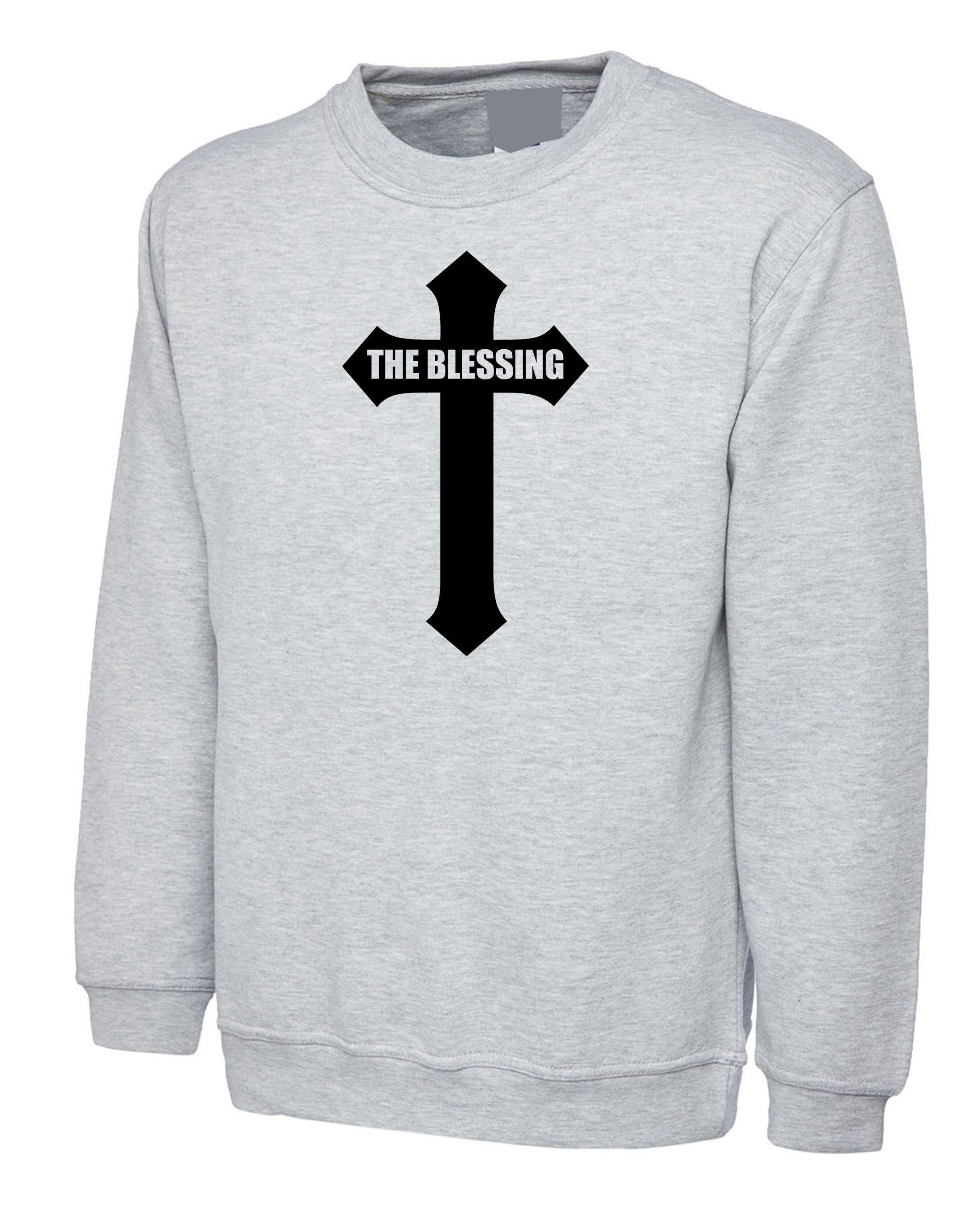 The Blessing Sweatshirt Jumper Sweater shirt Christian Cross Jesus Christmas Gift Xmas Present Gift Religious top Unisex Trending Outfit