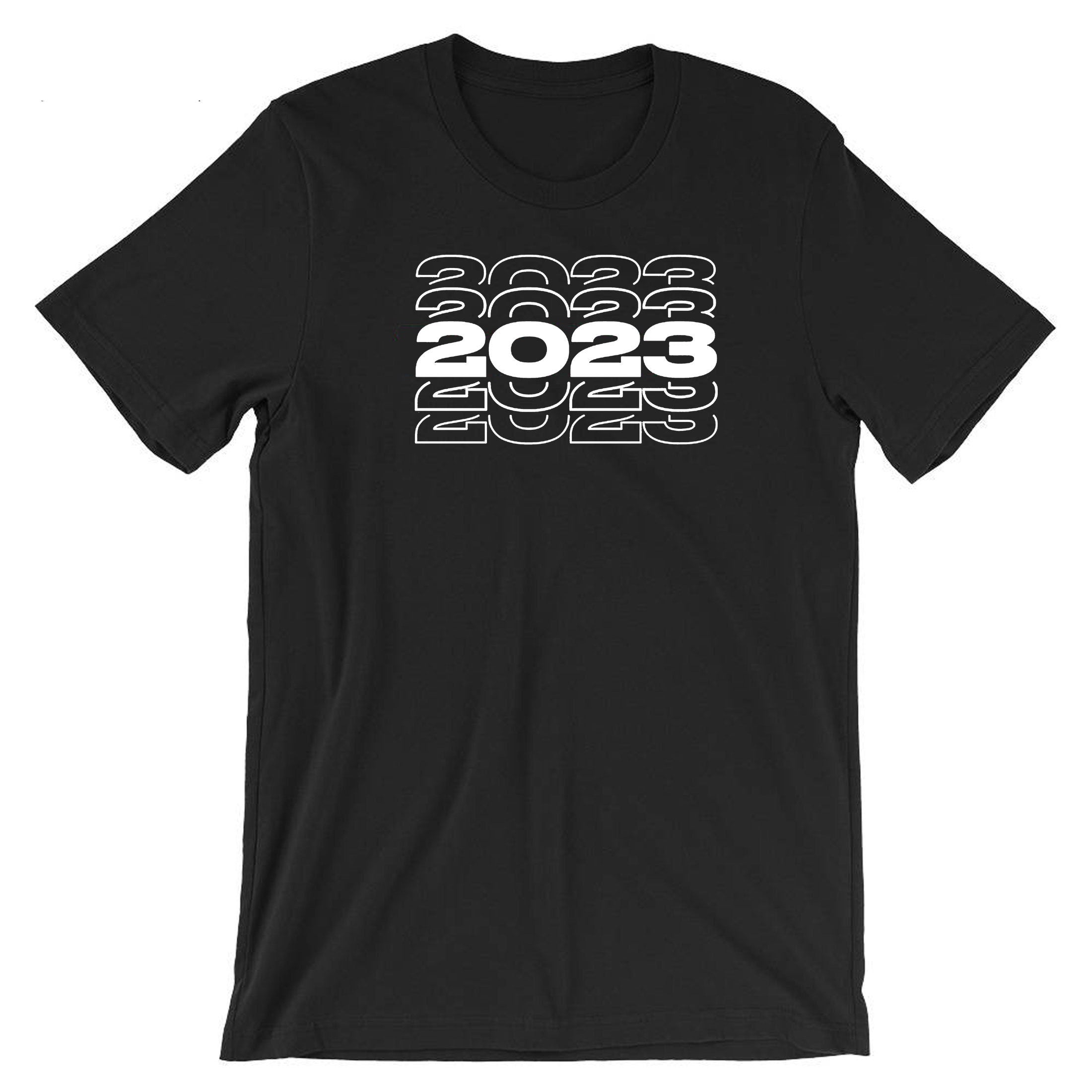 Happy New Year 2023 T-shirt Tshirt T Shirt Tee Shirt New Year Outfit Unisex Top Gift Travelling Tour Holidays Gift Present Xmas