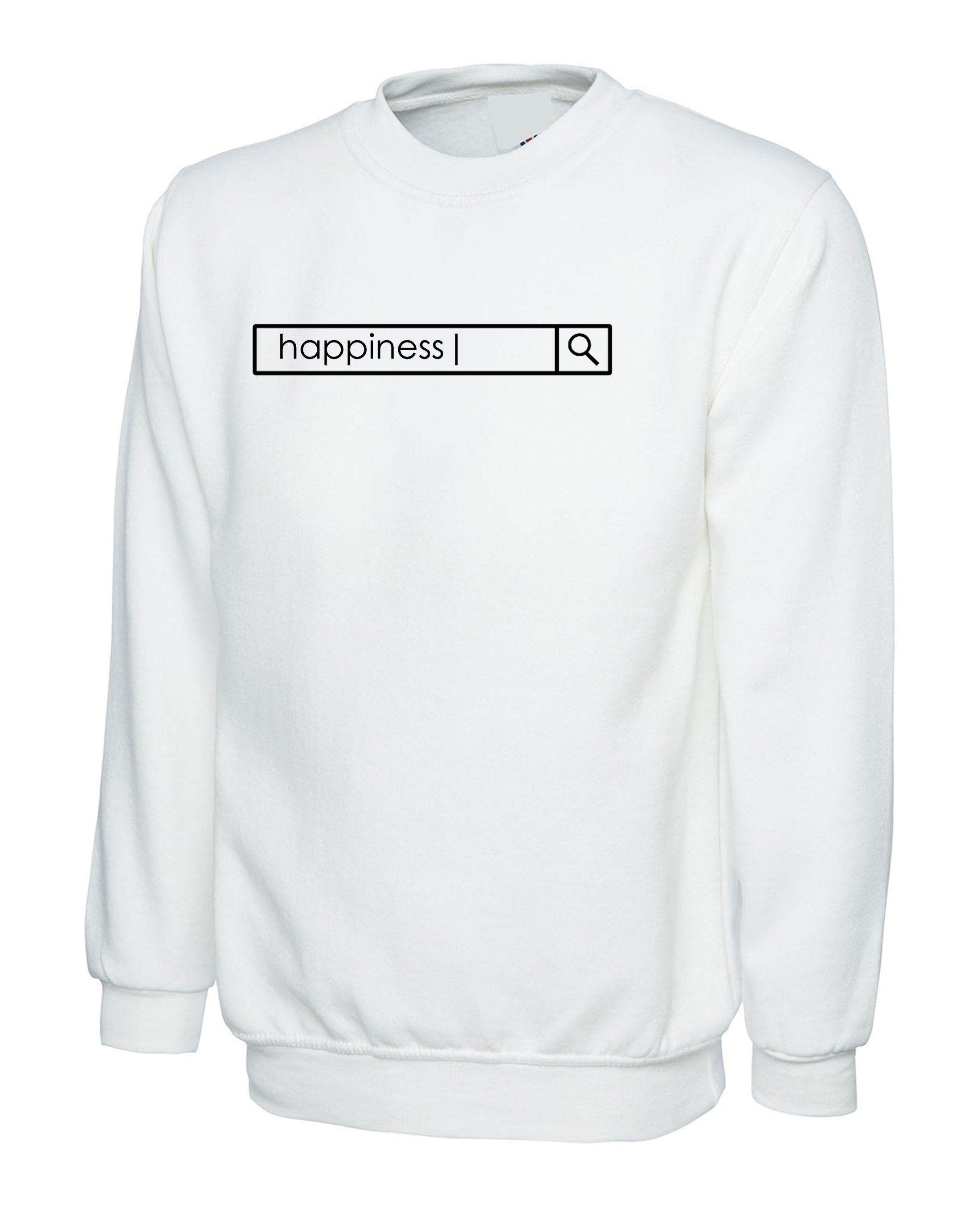 Looking for Happiness Sweatshirt Jumper Sweater Shirt Happiness Sad Unisex Birthday Present Christmas Gift Holidays Happy Top