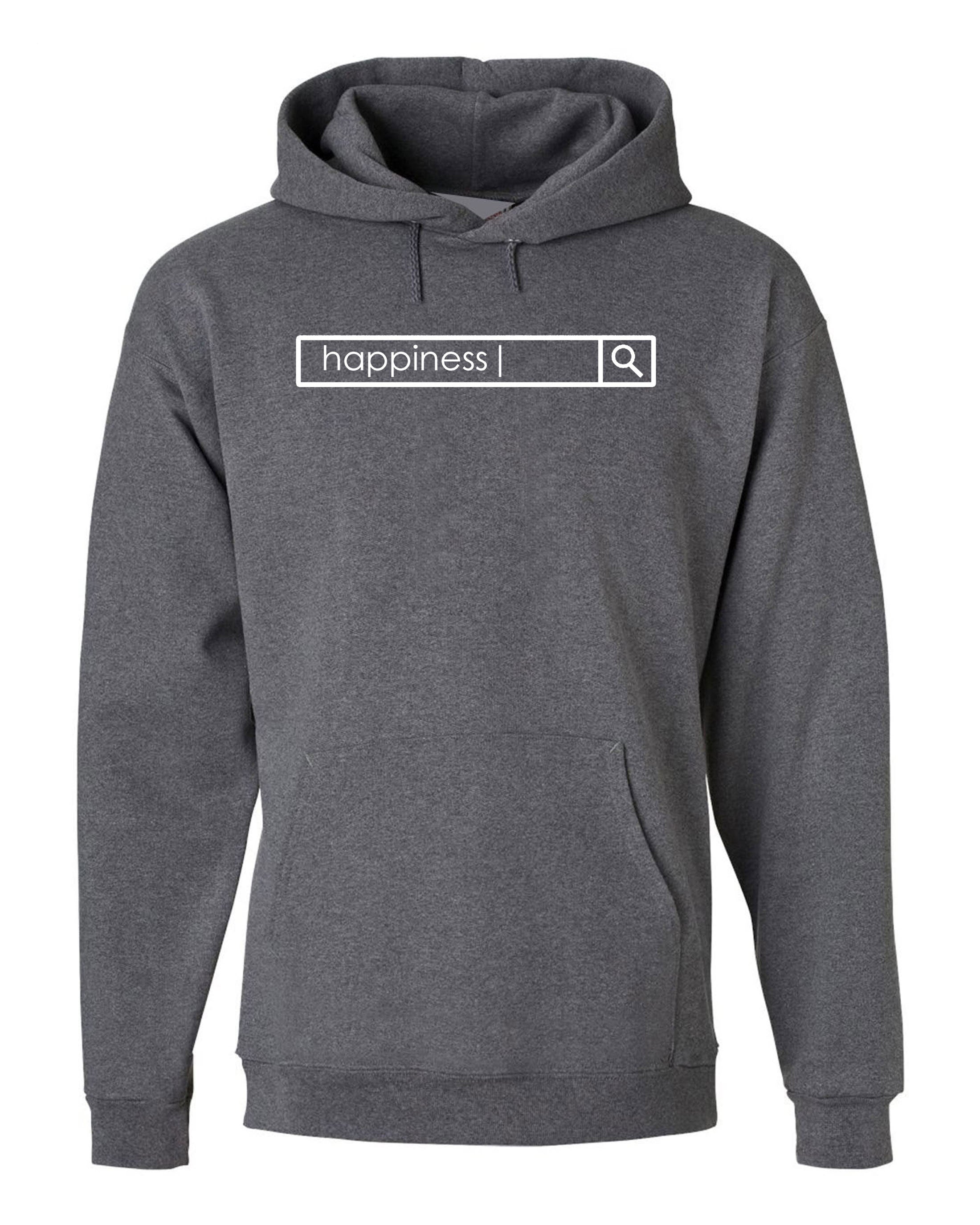 Looking for Happiness Hoodie Hoody Hood Hooded Happiness Sad Unisex Birthday Present Christmas Gift Holidays Happy Top