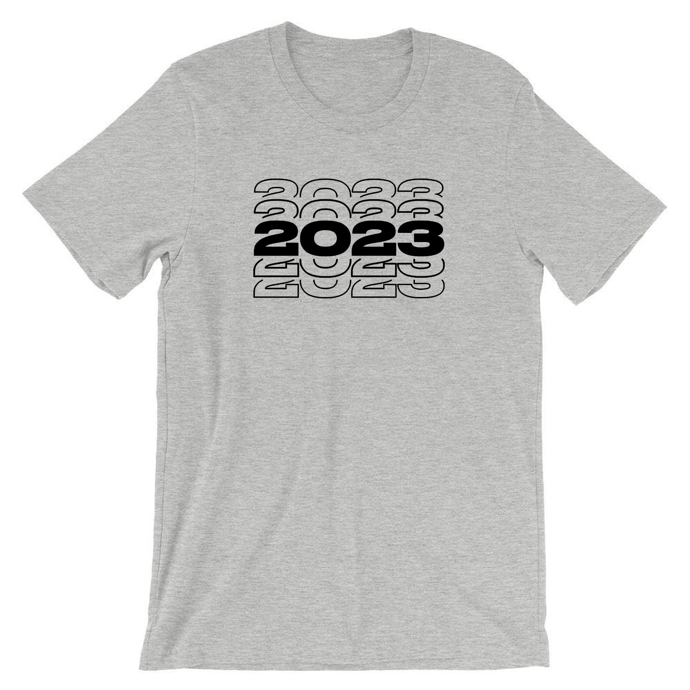 Happy New Year 2023 T-shirt Tshirt T Shirt Tee Shirt New Year Outfit Unisex Top Gift Travelling Tour Holidays Gift Present Xmas