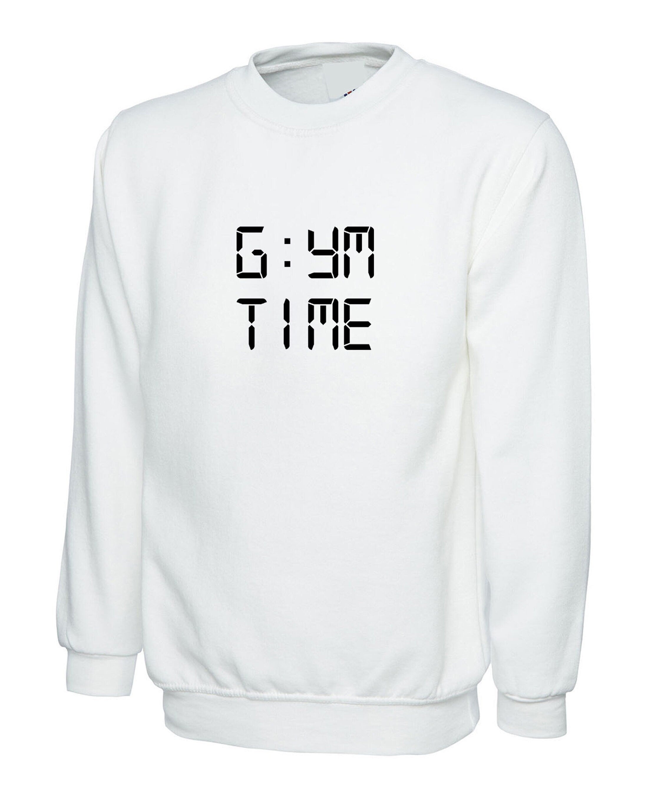 Gym time funny mens womens ladies sweatshirt jumper sweater shirt gift for gym lovers workout exercise nma boxing jigging yoga analog