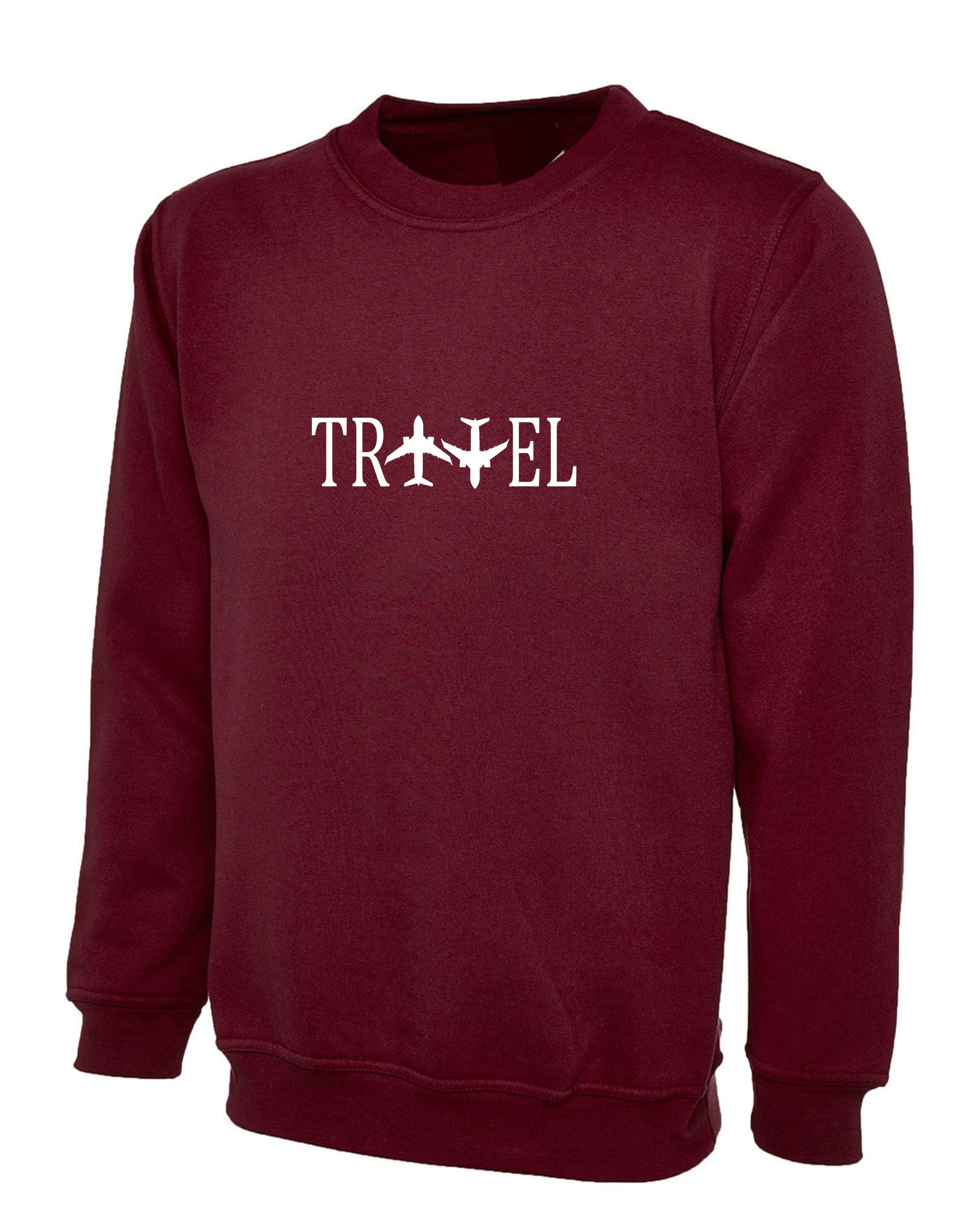 Travel sweatshirt jumper sweater shirt travelling gift unisex world tour pilot funny airplane travelling top womens ladies mens present