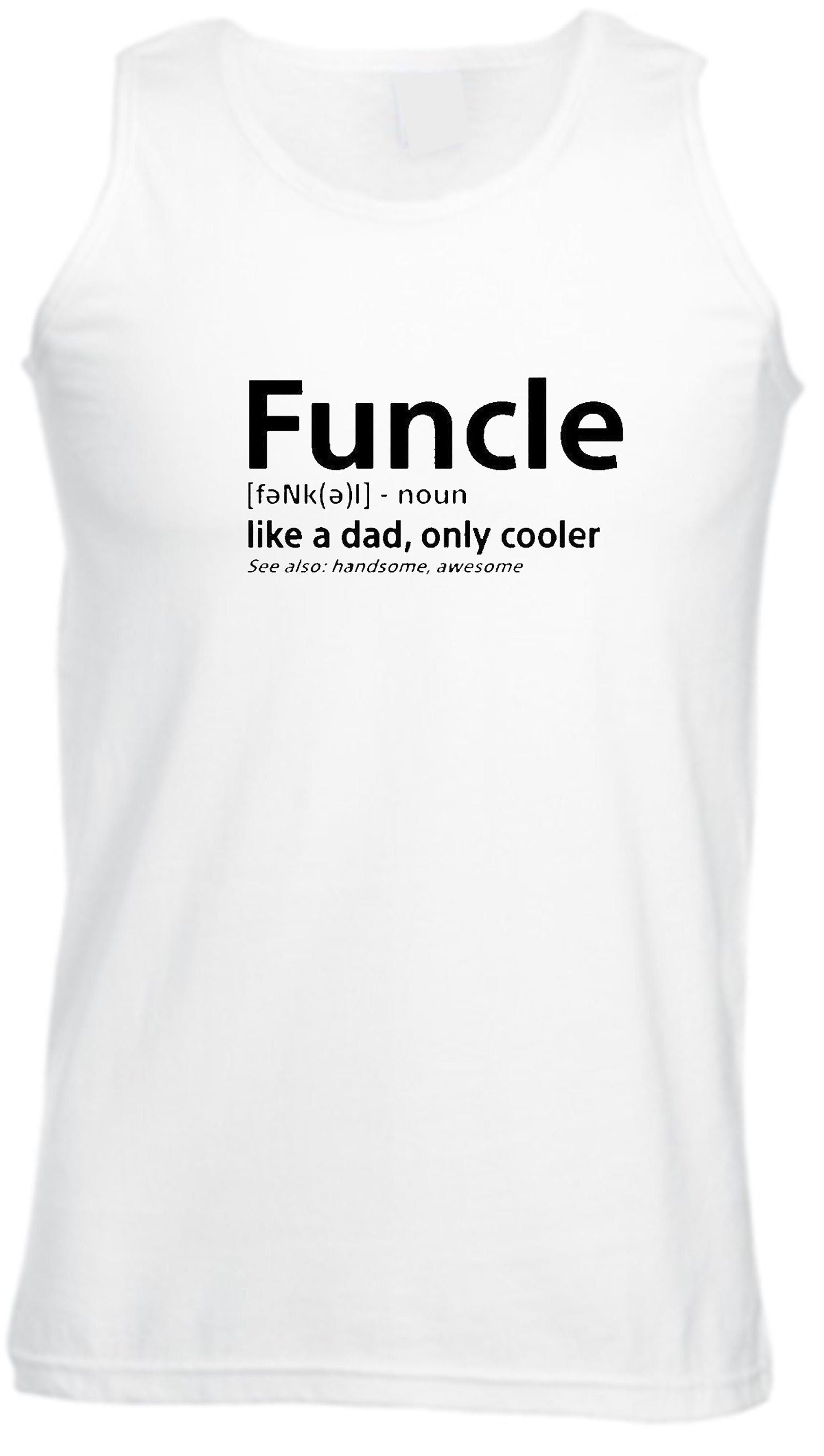 Funcle awesome uncle looks cool vest vests gym workout exercise yoga joggin fathers day birthday funny uncle cooler christmas gift for uncle