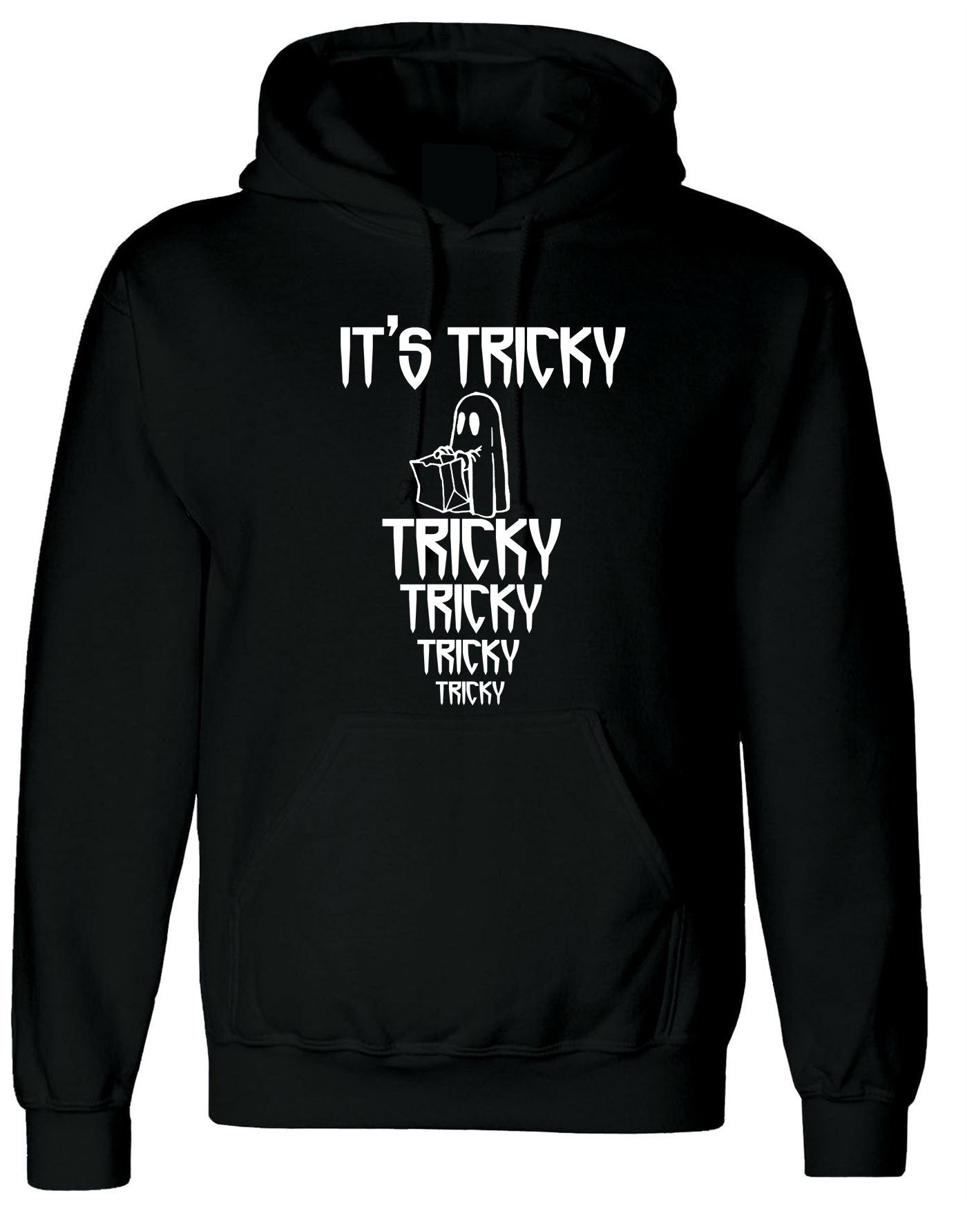 Its tricky funny hoodie hoody hood hooded halloween gift unisex horror top boo present unisex mens party wear ladies top