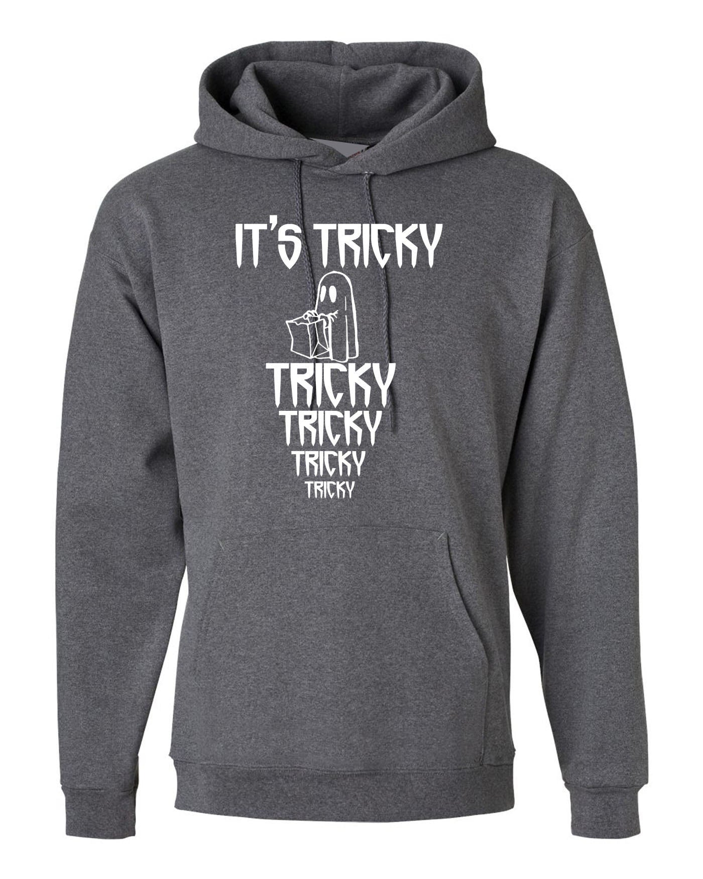 Its tricky funny hoodie hoody hood hooded halloween gift unisex horror top boo present unisex mens party wear ladies top