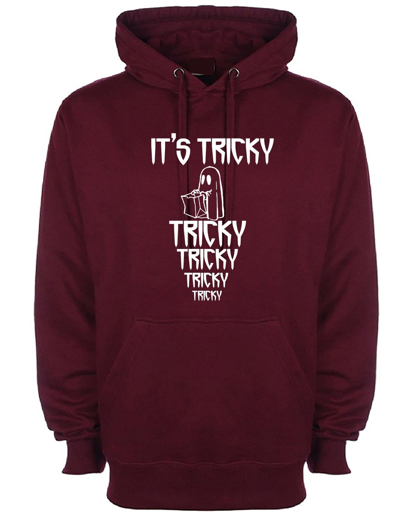 Its tricky funny hoodie hoody hood hooded halloween gift unisex horror top boo present unisex mens party wear ladies top