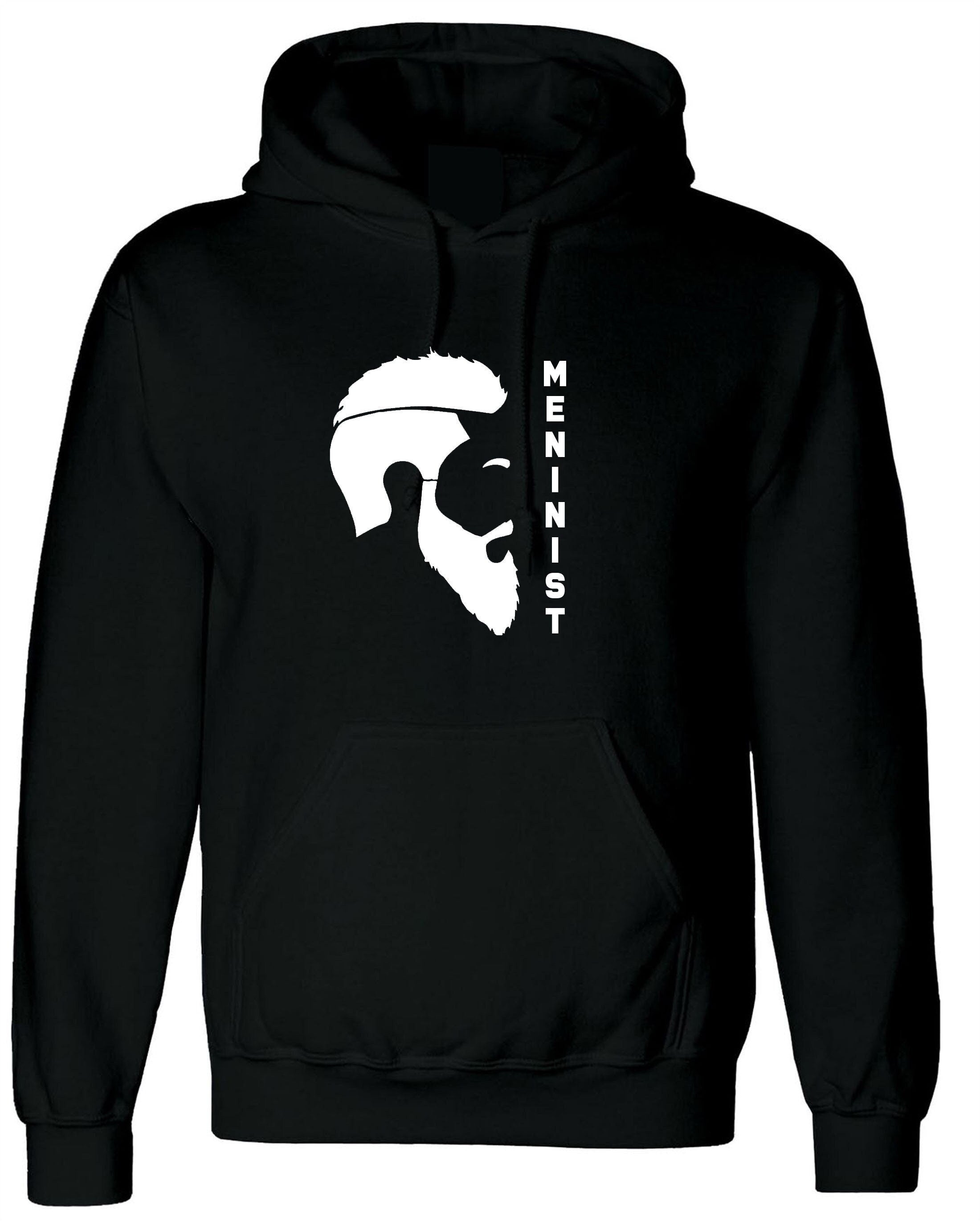 Meninist beard lover hoodie hoody hood hooded feminist parody macho men guys blokes tee new anti feminist feminism mens present