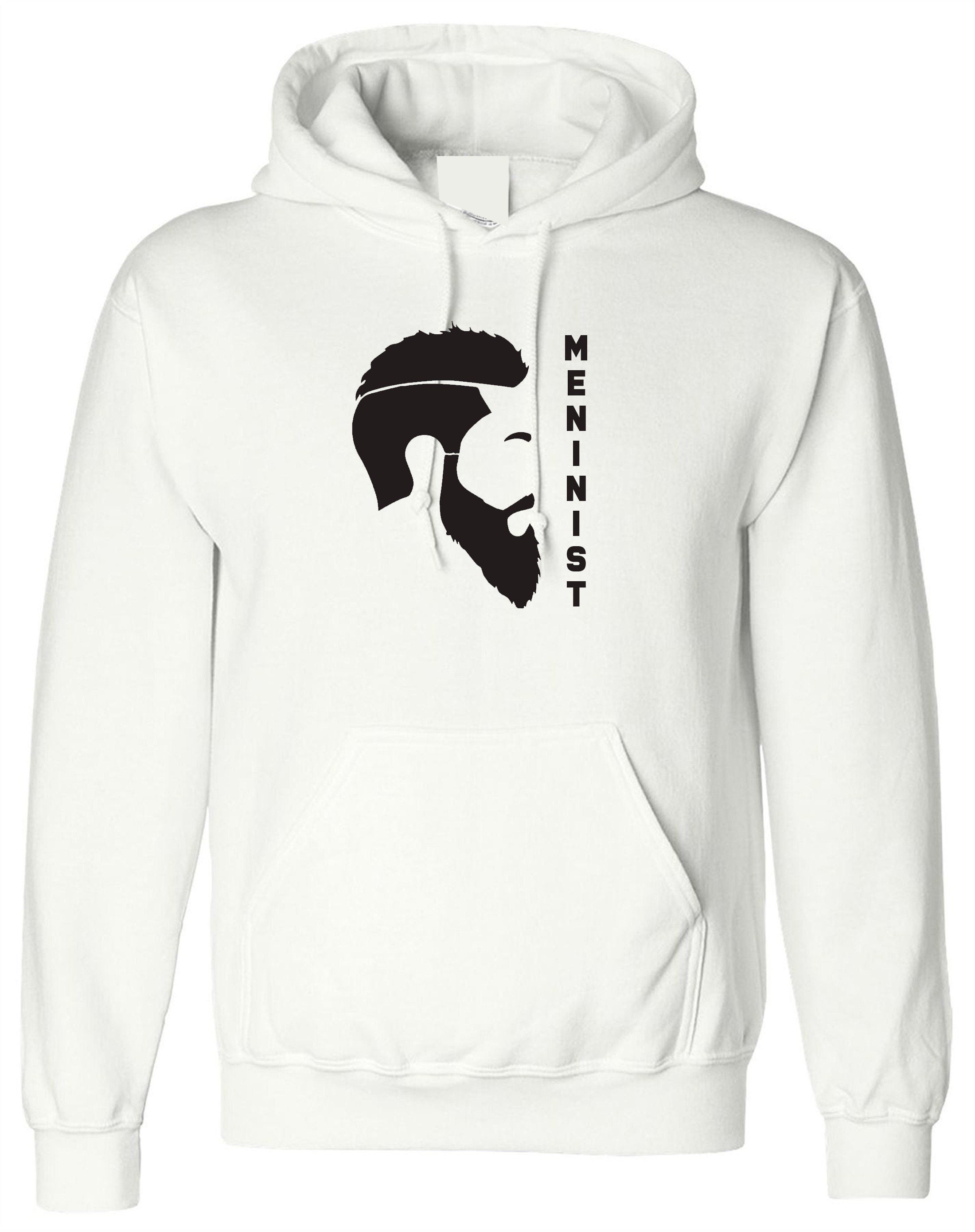 Meninist beard lover hoodie hoody hood hooded feminist parody macho men guys blokes tee new anti feminist feminism mens present