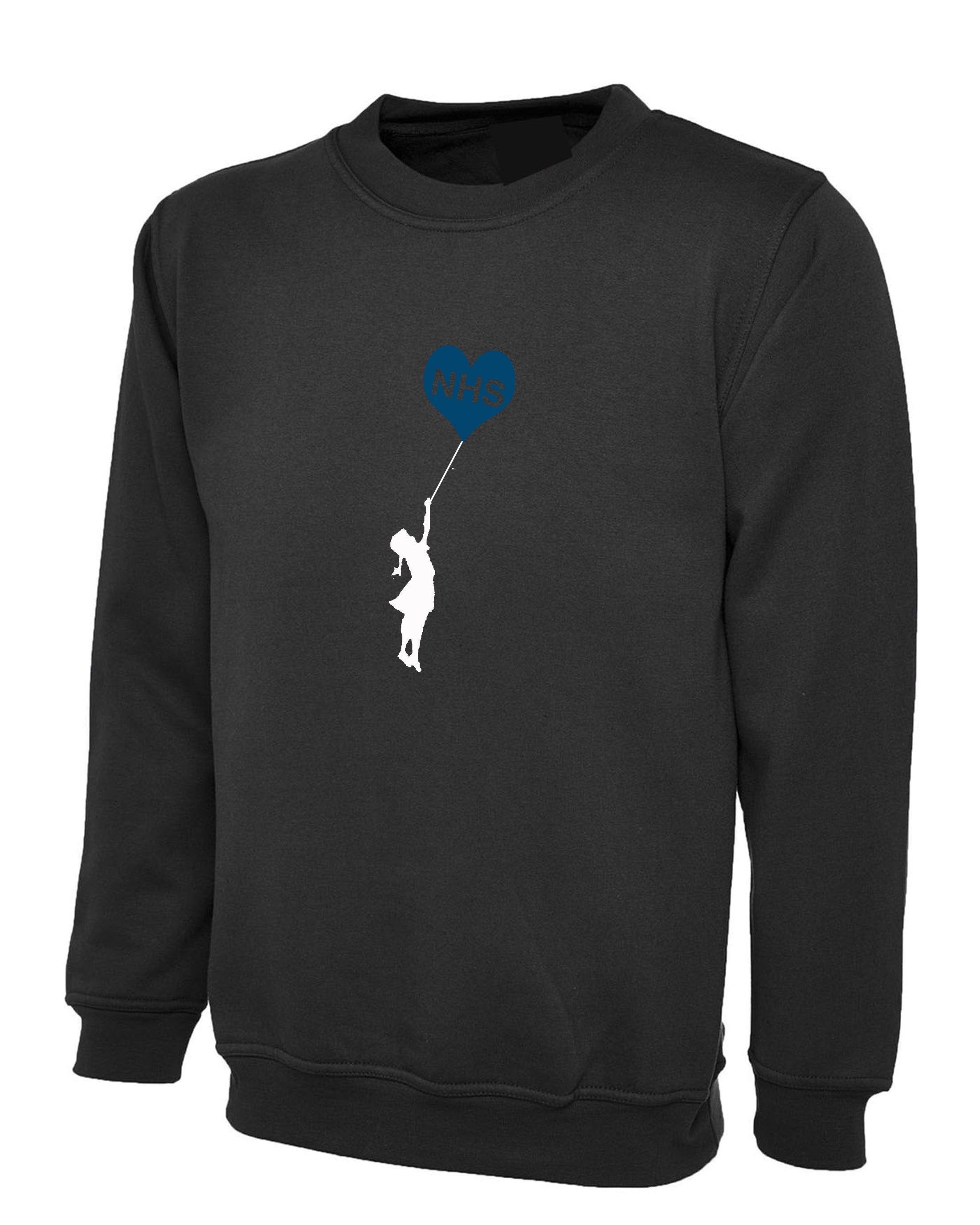 Nhs heart girl nhs heroes heart stay home now sweatshirt jumper sweater shirt support nhs don't be covidiot fitness top gift pandemic