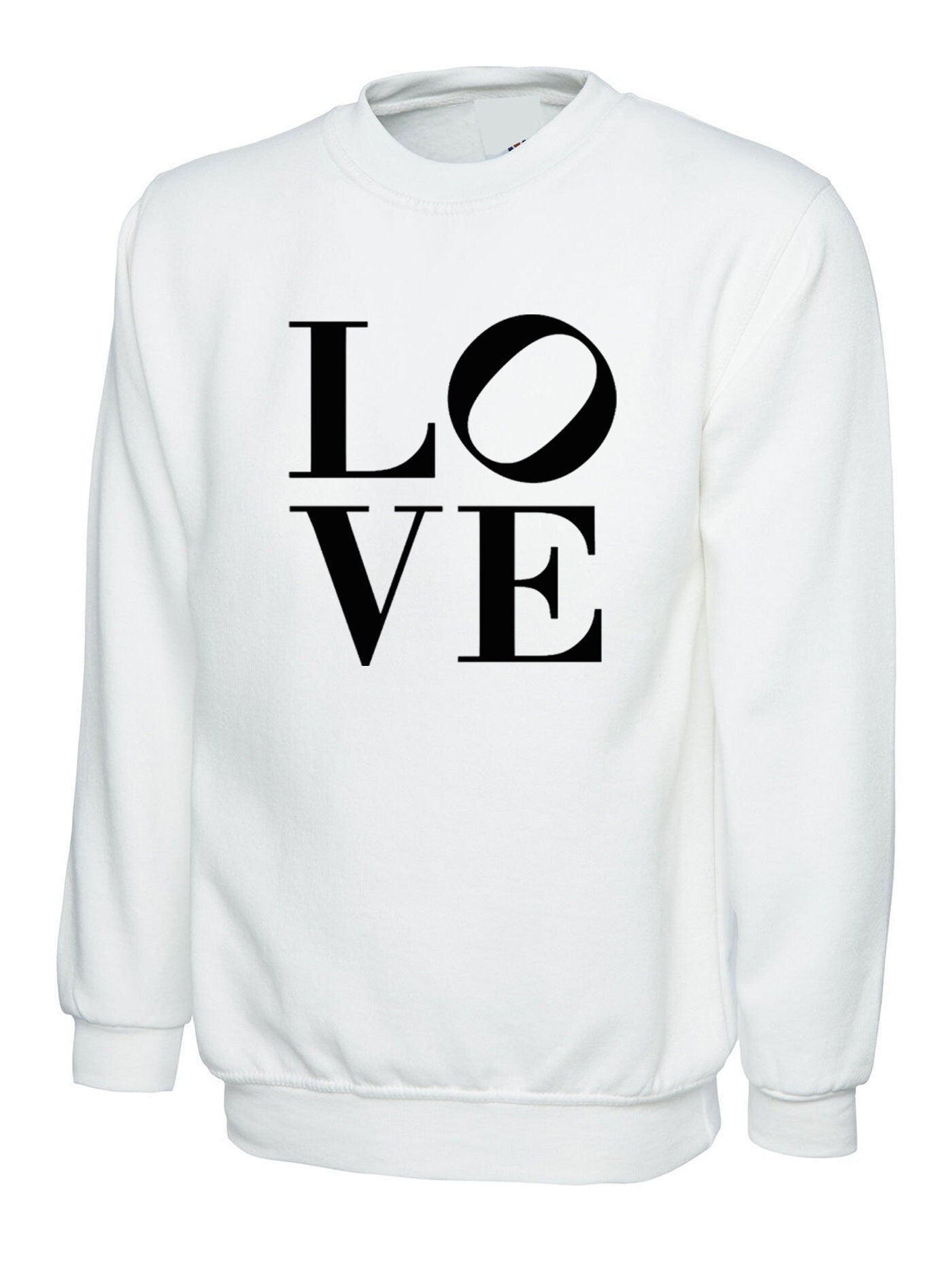 Love sweatshirt jumper sweater shirt top fashion unisex tumblr hipster cool funny slogan xmas gift valentines gift for her his