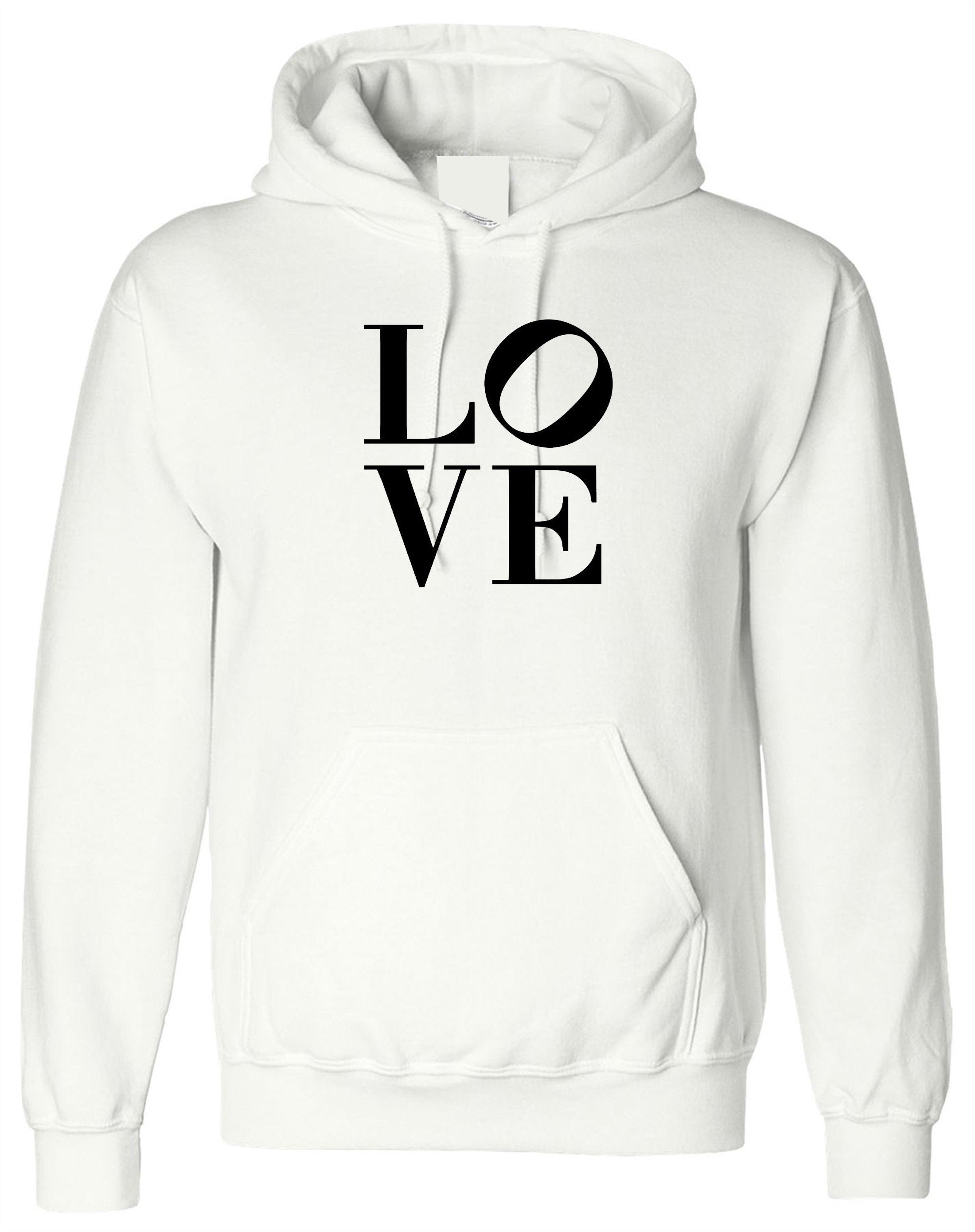 Love hoodie hoody hood hooded top fashion unisex tumblr hipster cool funny slogan xmas gift valentines gift for her his