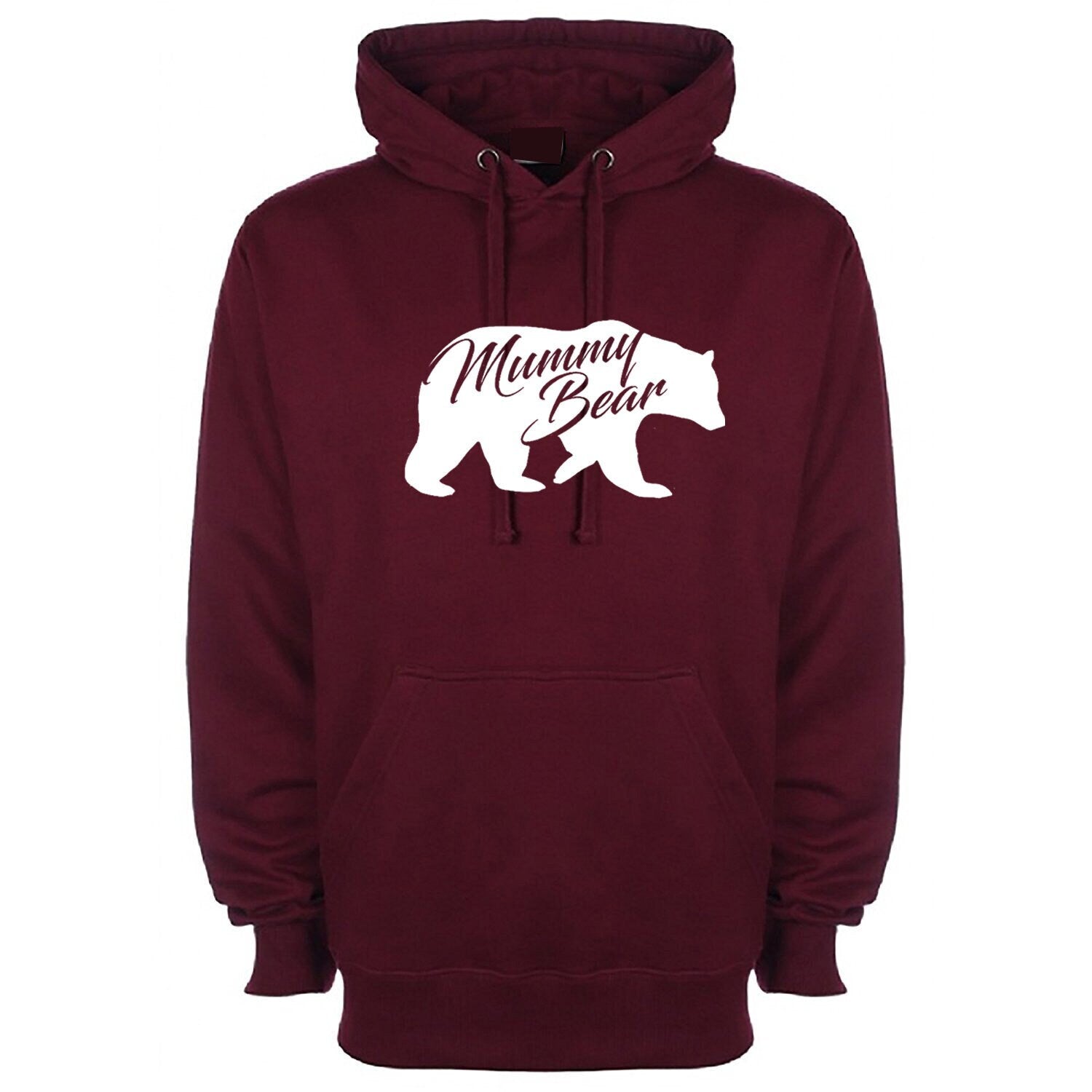 Mummy bear hoodie hoody hood hooded - ladies & unisex sizes womens mother's day birthday gift mum mama christmas top funny present