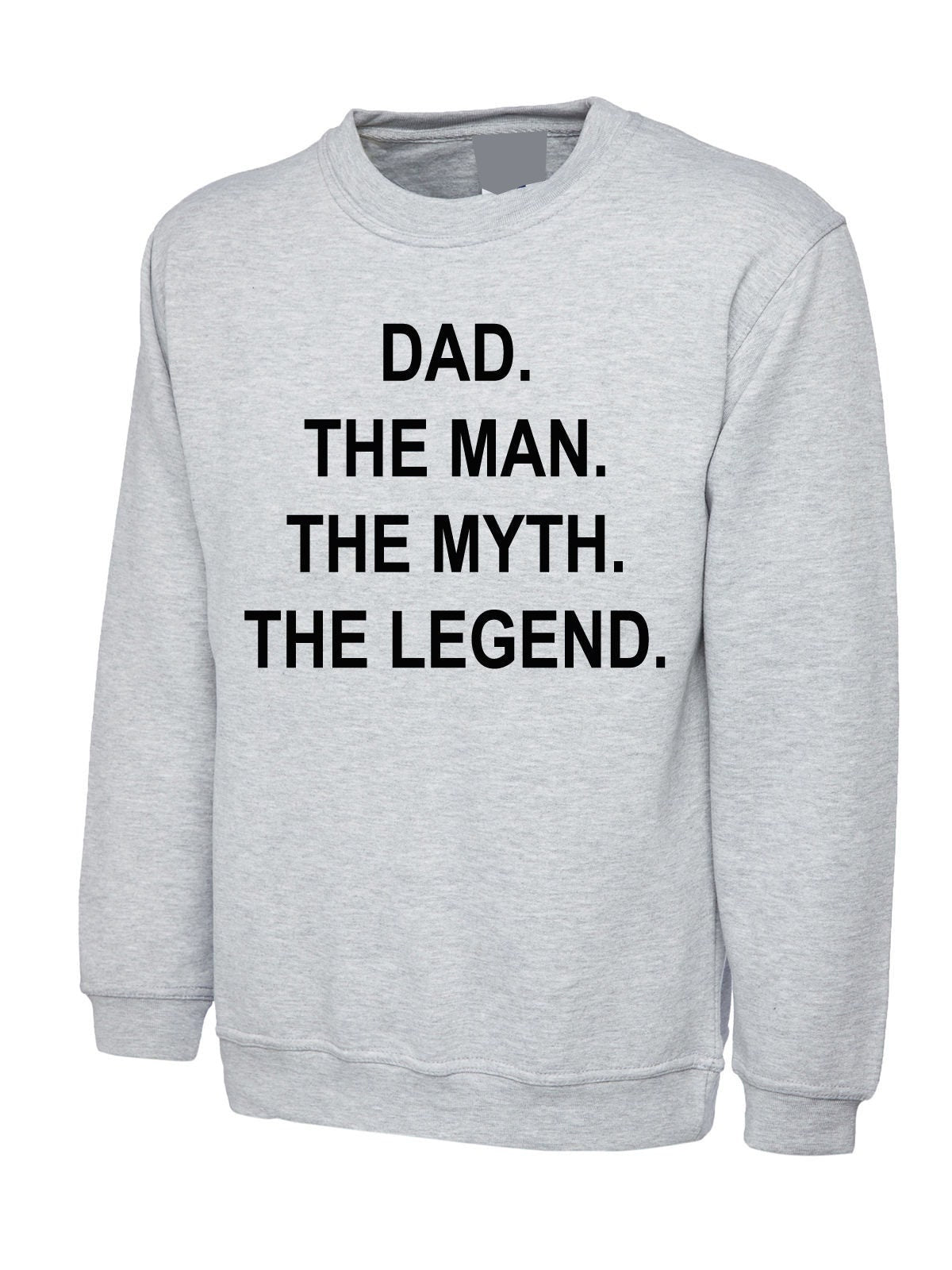 Dad the man the myth the legend sweatshirt jumper sweater shirt mens funny joke gift present for father's day papa daddy mens gift