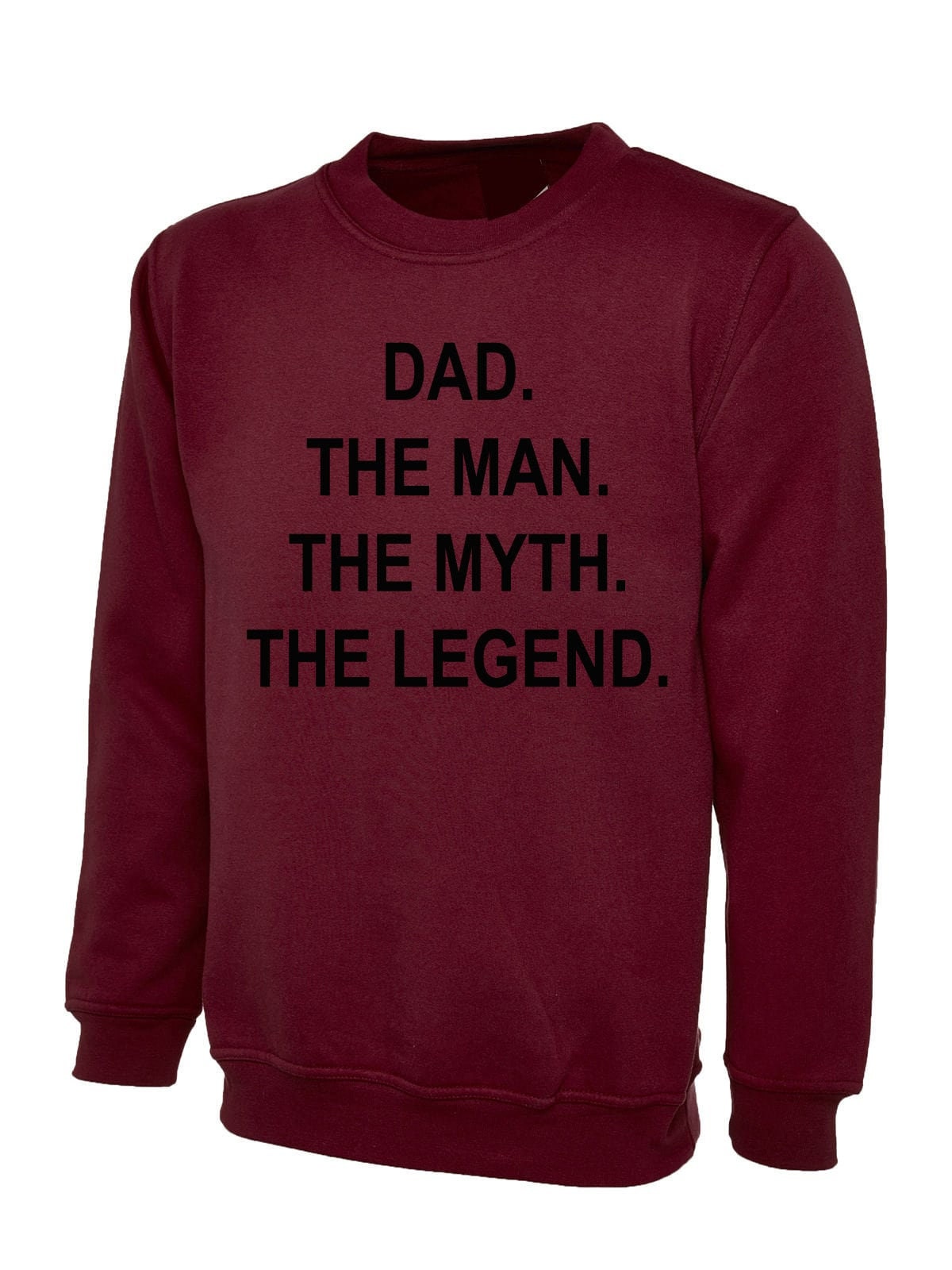 Dad the man the myth the legend sweatshirt jumper sweater shirt mens funny joke gift present for father's day papa daddy mens gift