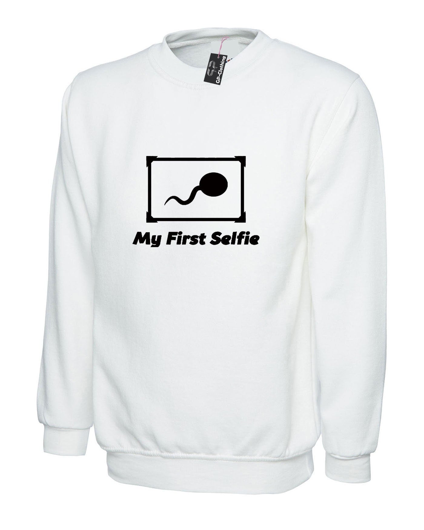 My first selfie funny sweatshirt jumper sweater shirt naughty slogan photo #selfie adult top humor gift unisex ladies mens birthday gift