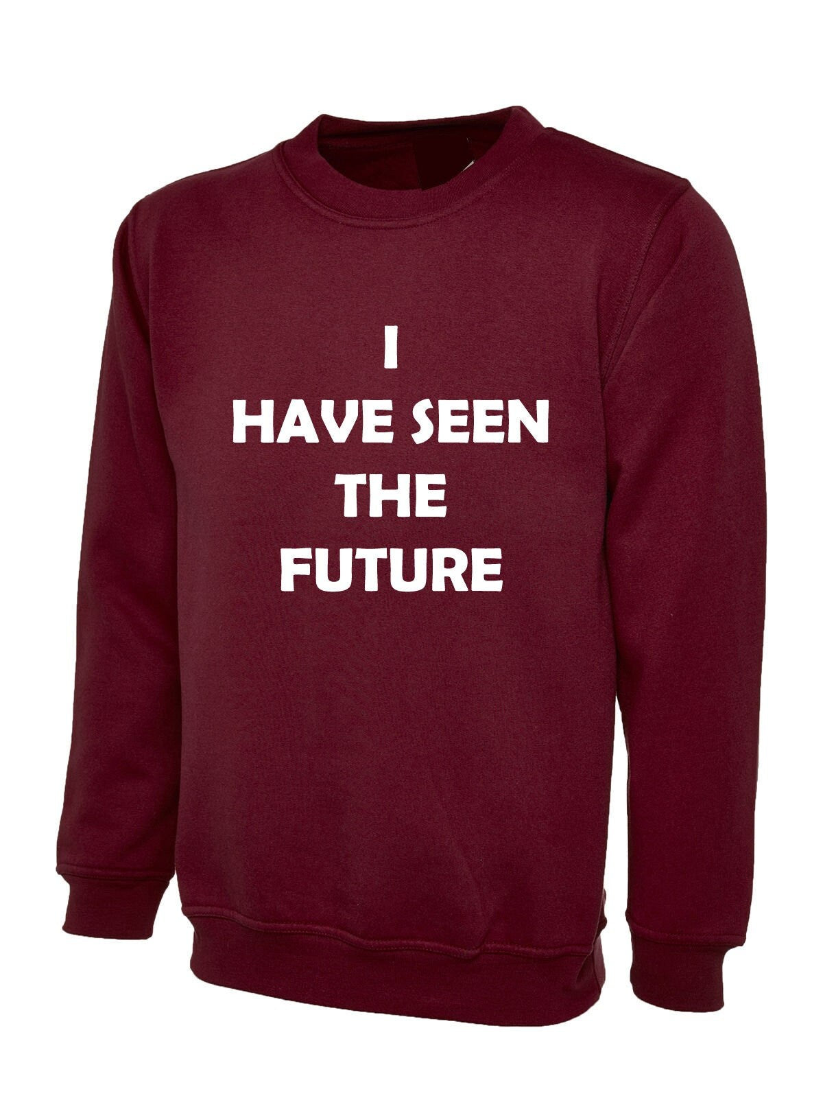 I have seen the future funny sweatshirt jumper sweater shirt joke unisex mens birthday xmas gift slogan top futuristic humor