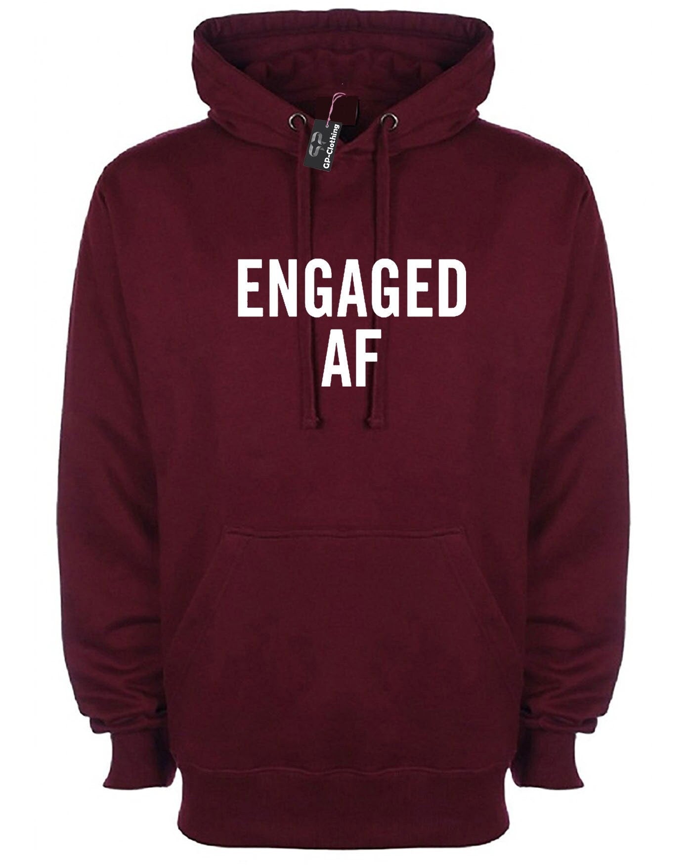 Engaged af hoodie hoody hood hooded stag hen engagement gift newly engaged top quality funny unisex womens ladies mens valentines