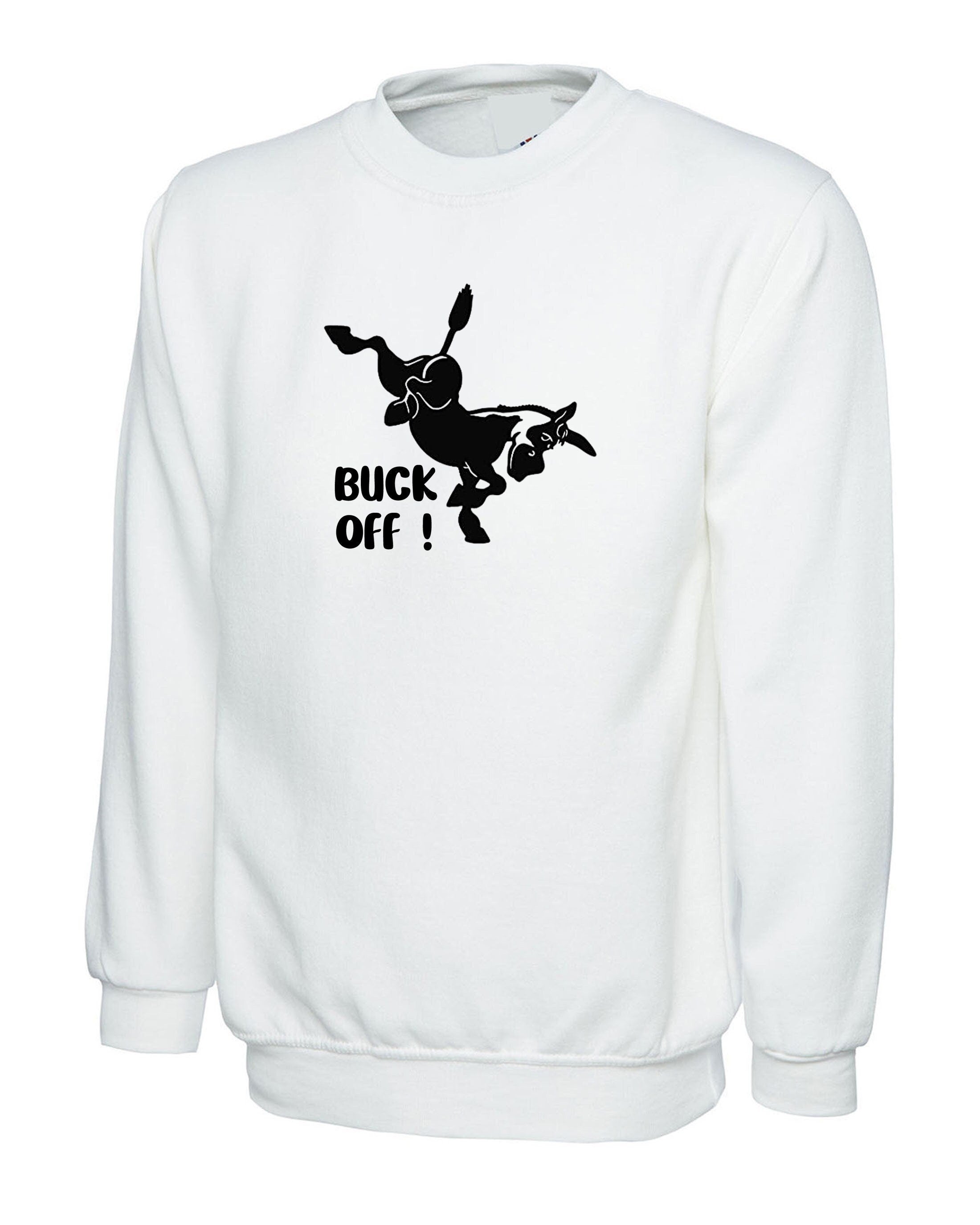 Funny donkey horse kick birthday gift sweatshirt jumper sweater shirt unisex mens joke rude xmas sarcastic humorous valentines christmas