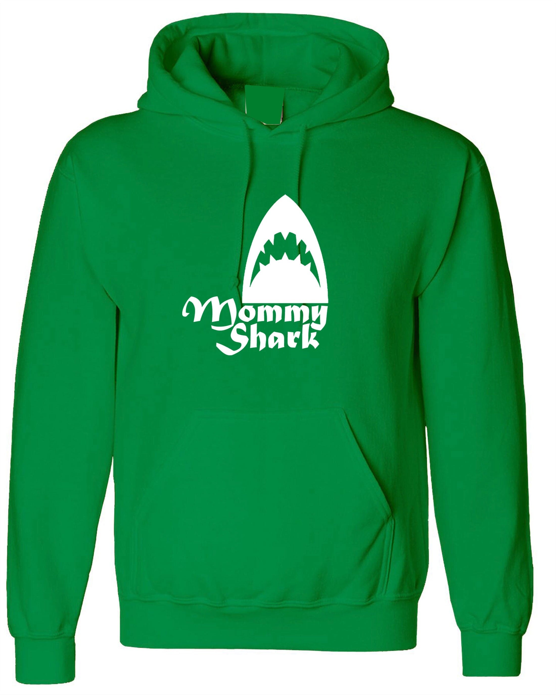 Mommy shark hoodie hoody hood hooded gift ladies mother's day birthday super mom funny top christmas gift for mom mama mother