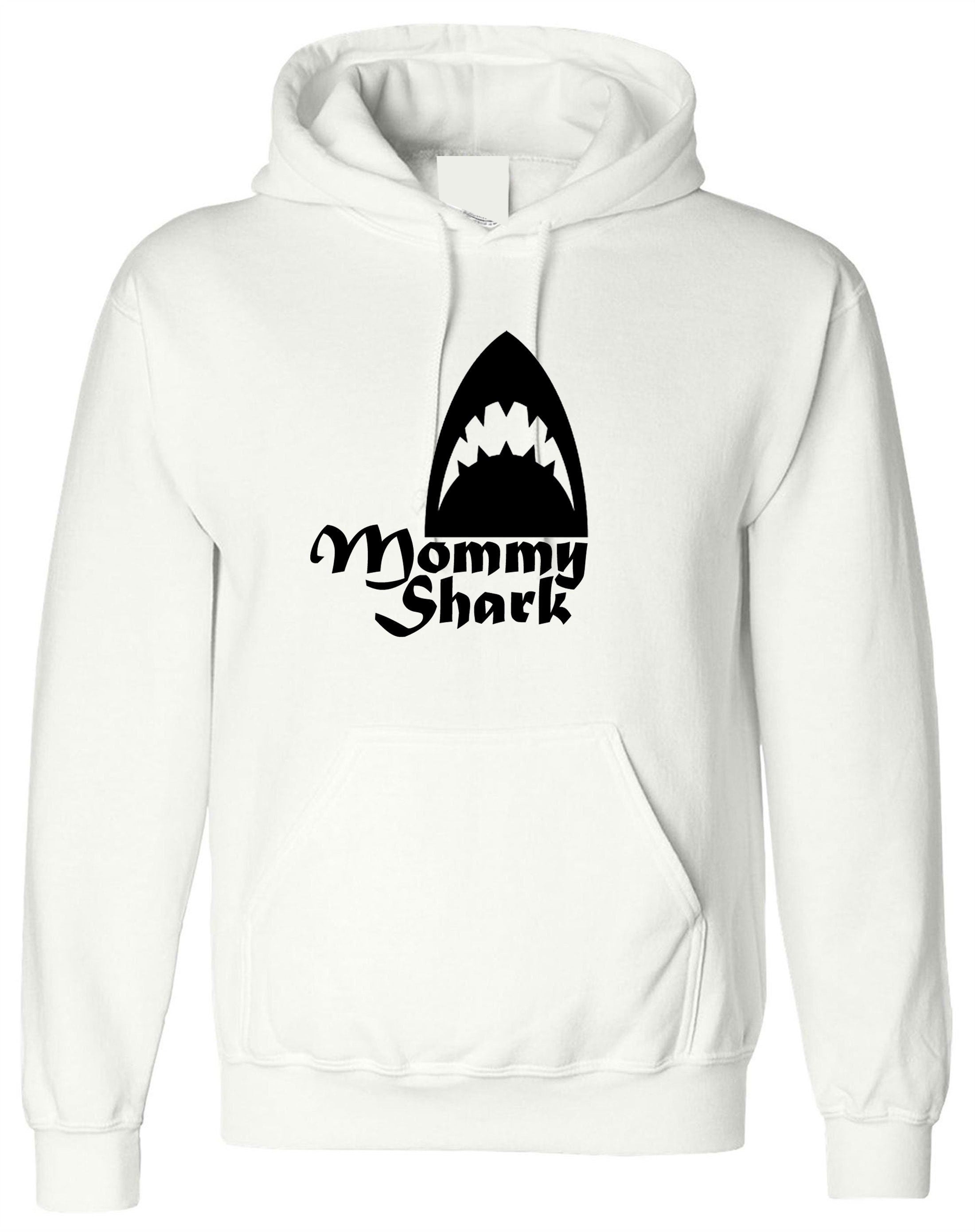 Mommy shark hoodie hoody hood hooded gift ladies mother's day birthday super mom funny top christmas gift for mom mama mother