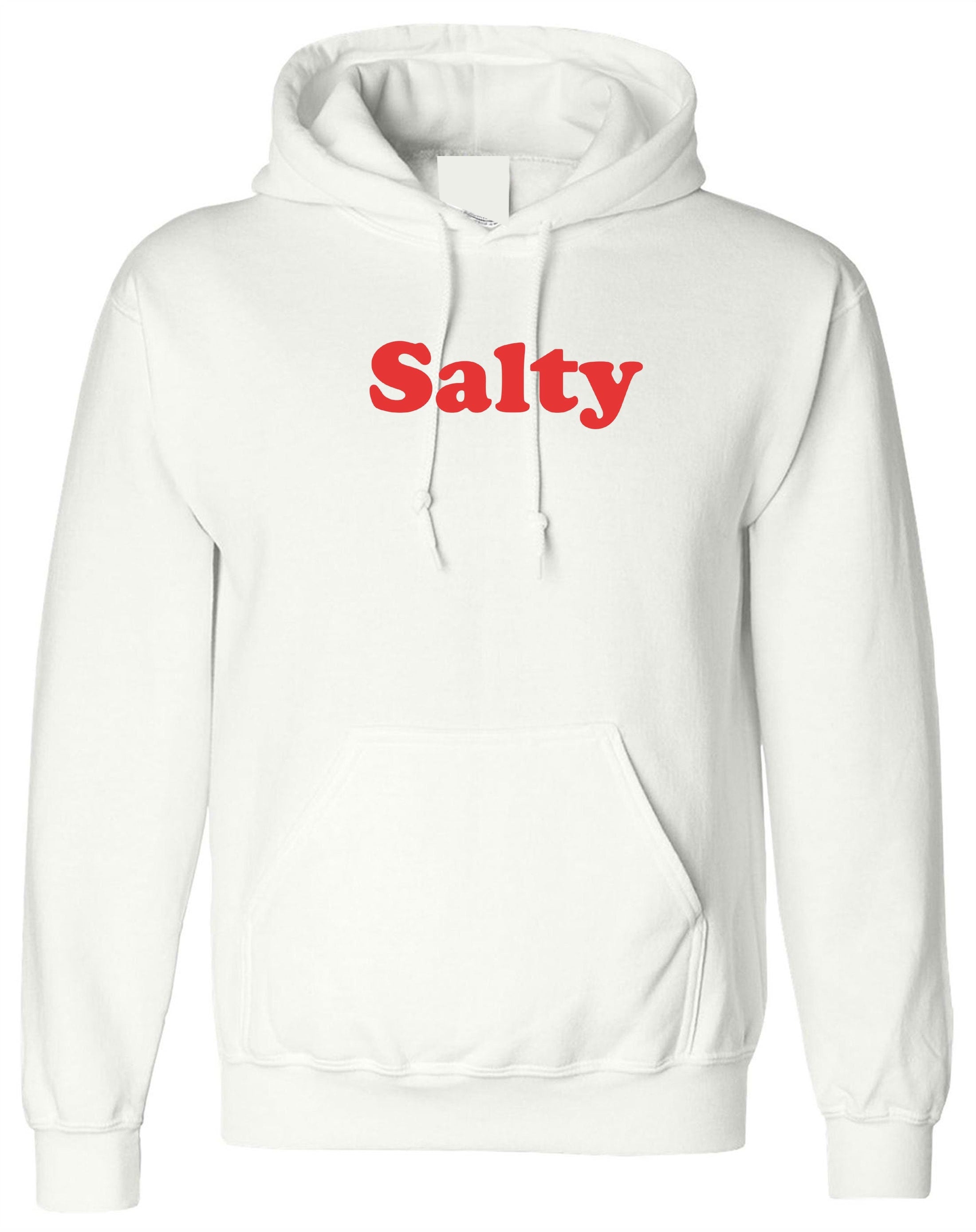 Salty womens ladies funny hoodie hoody hood hooded birthday christmas gift top slogan swimming sea