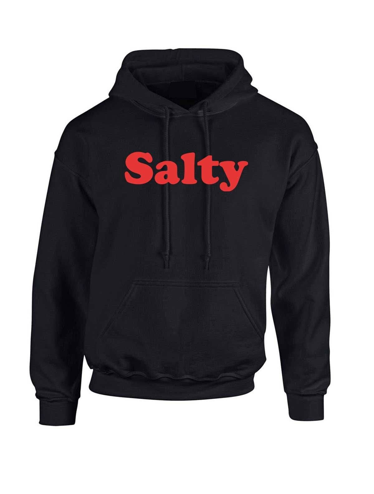 Salty womens ladies funny hoodie hoody hood hooded birthday christmas gift top slogan swimming sea