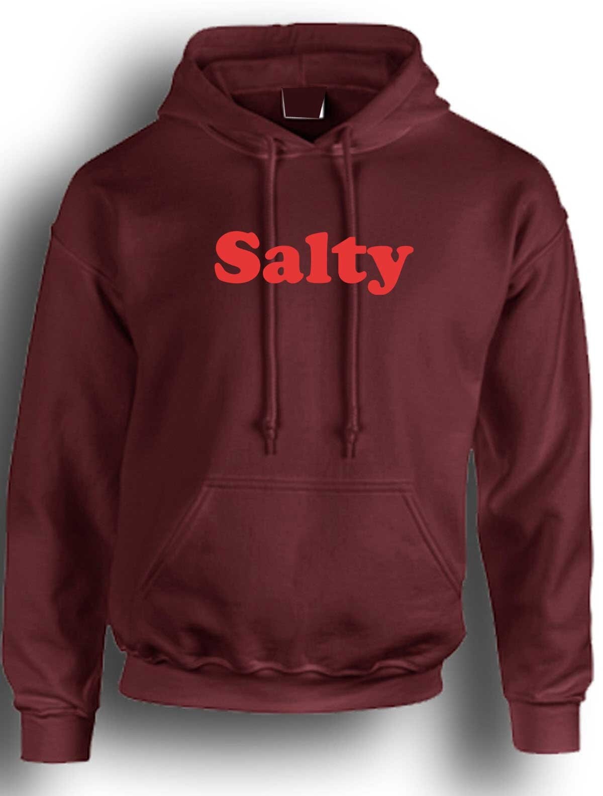 Salty womens ladies funny hoodie hoody hood hooded birthday christmas gift top slogan swimming sea