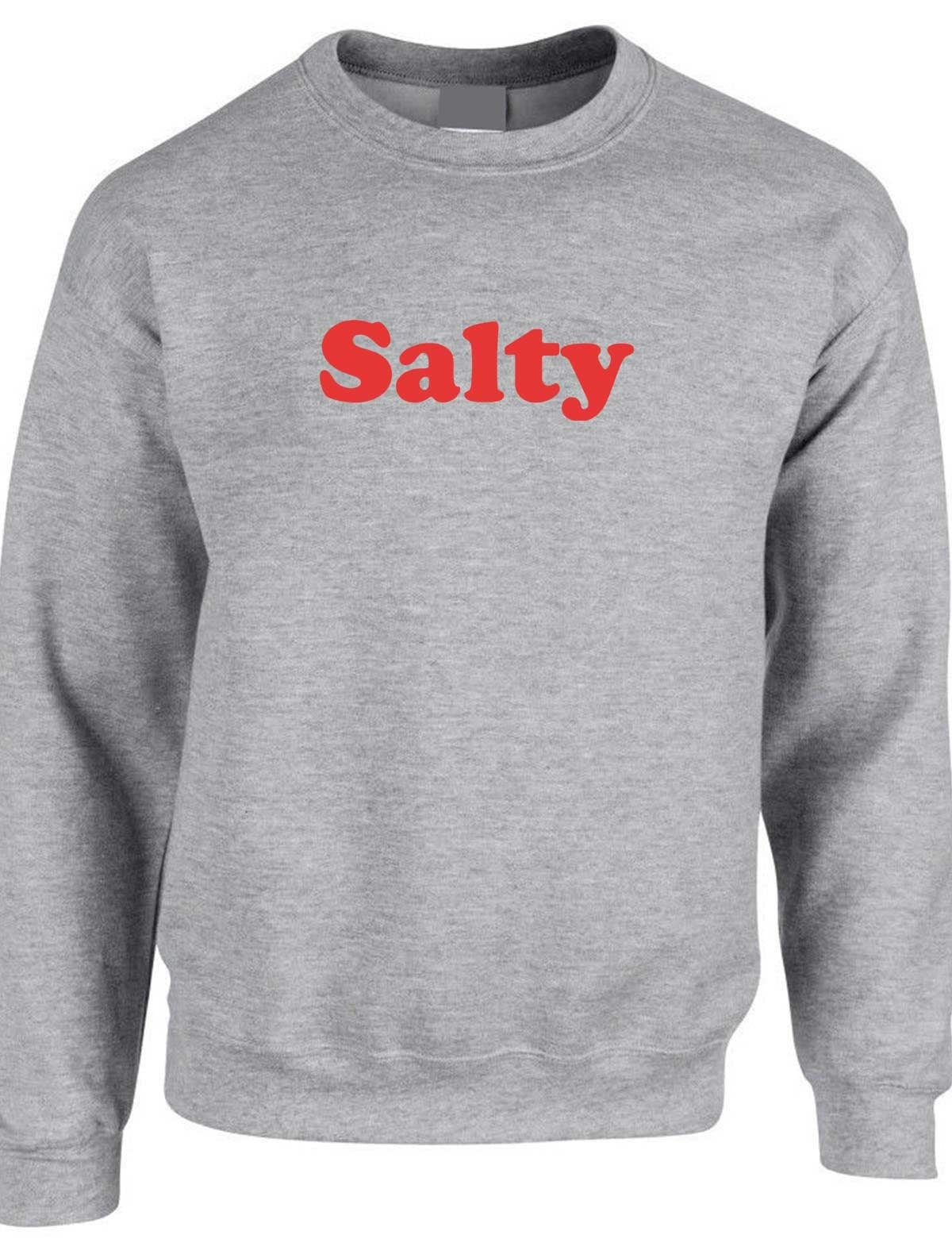 Salty womens ladies funny sweatshirt jumper sweater shirt birthday christmas gift top slogan swimming sea