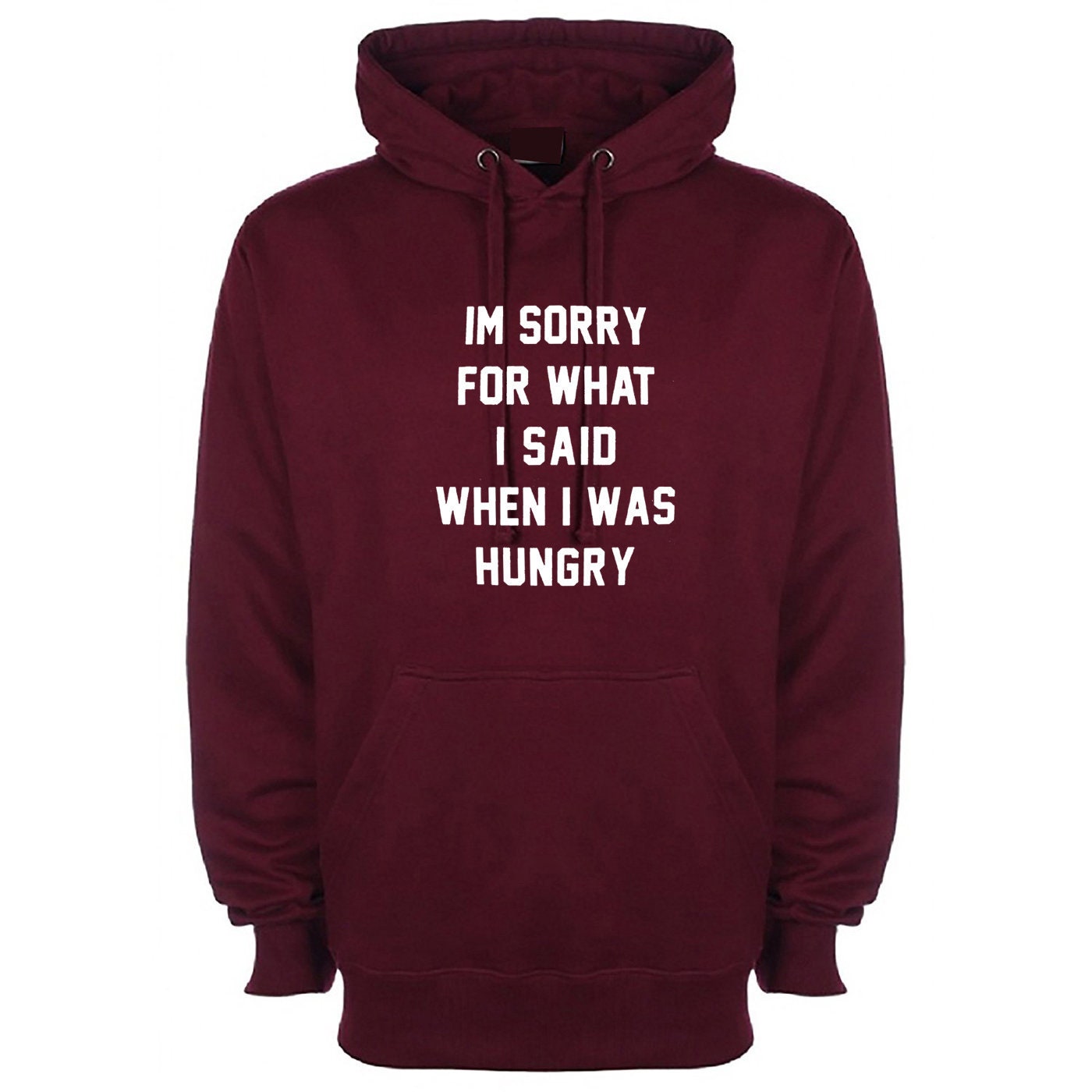 I'm sorry for what i said when i was hungry hoodie hoody hood hooded food lover ladies funny womens mens unisex gift rude sarcastic